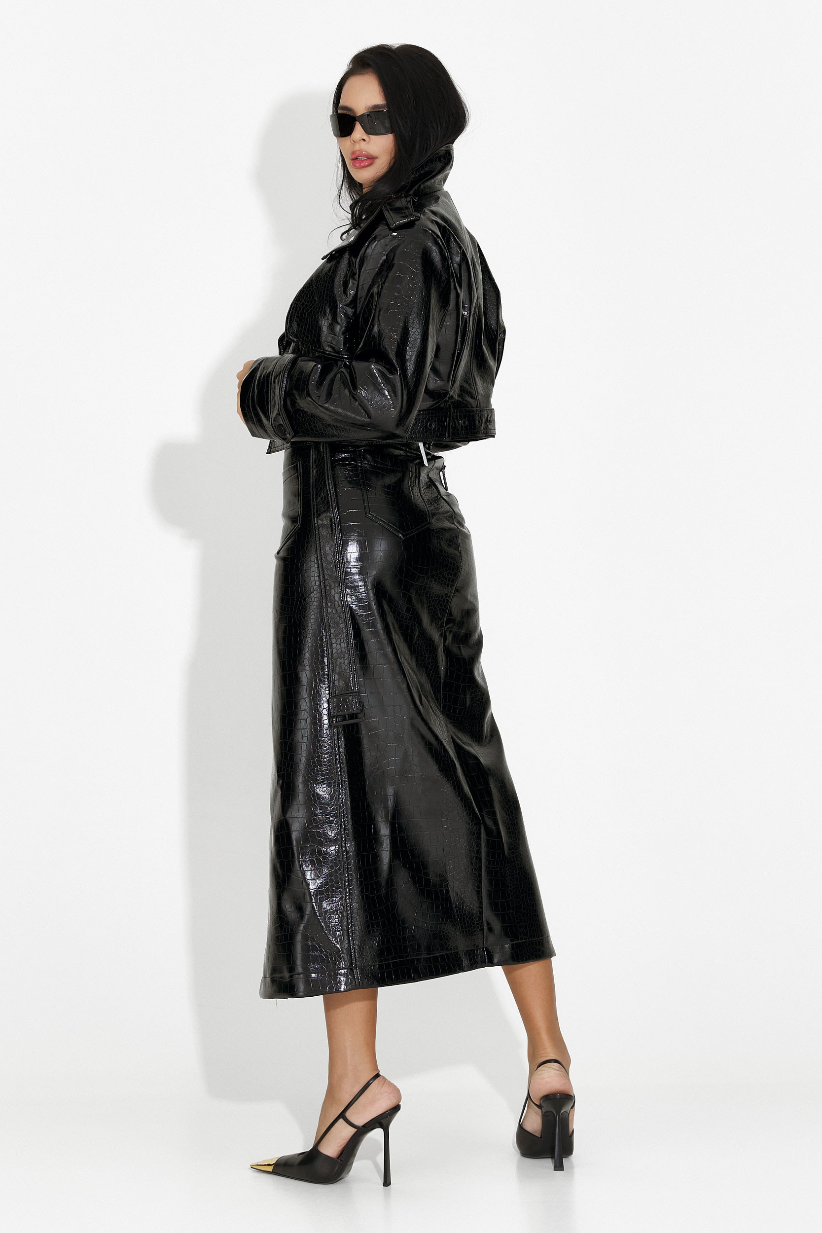 Κομψή μαύρη γυναικεία φούστα Nubira Bogas