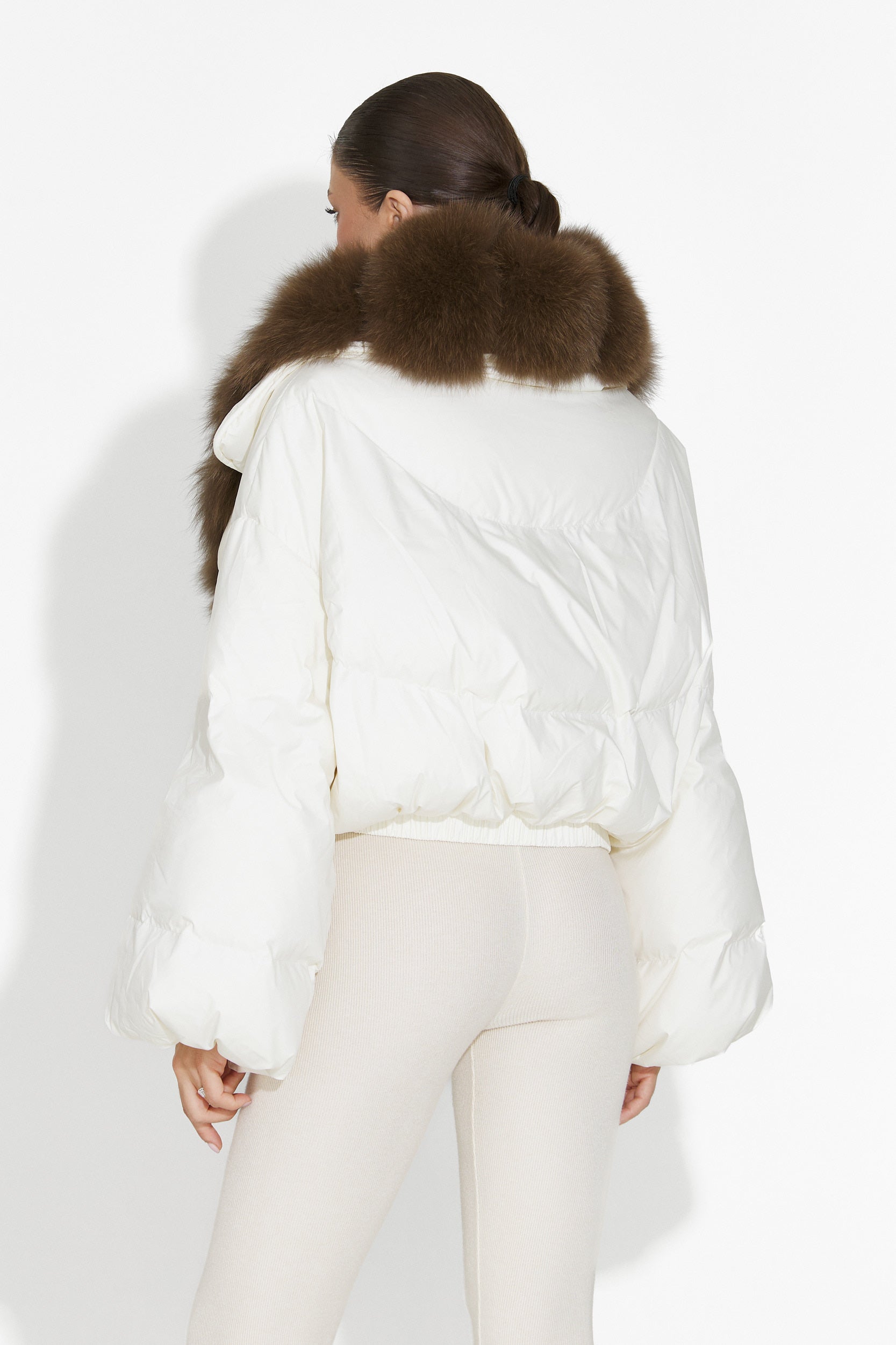 Μπουφάν γυναικείο μπεζ Selvoria Bogas