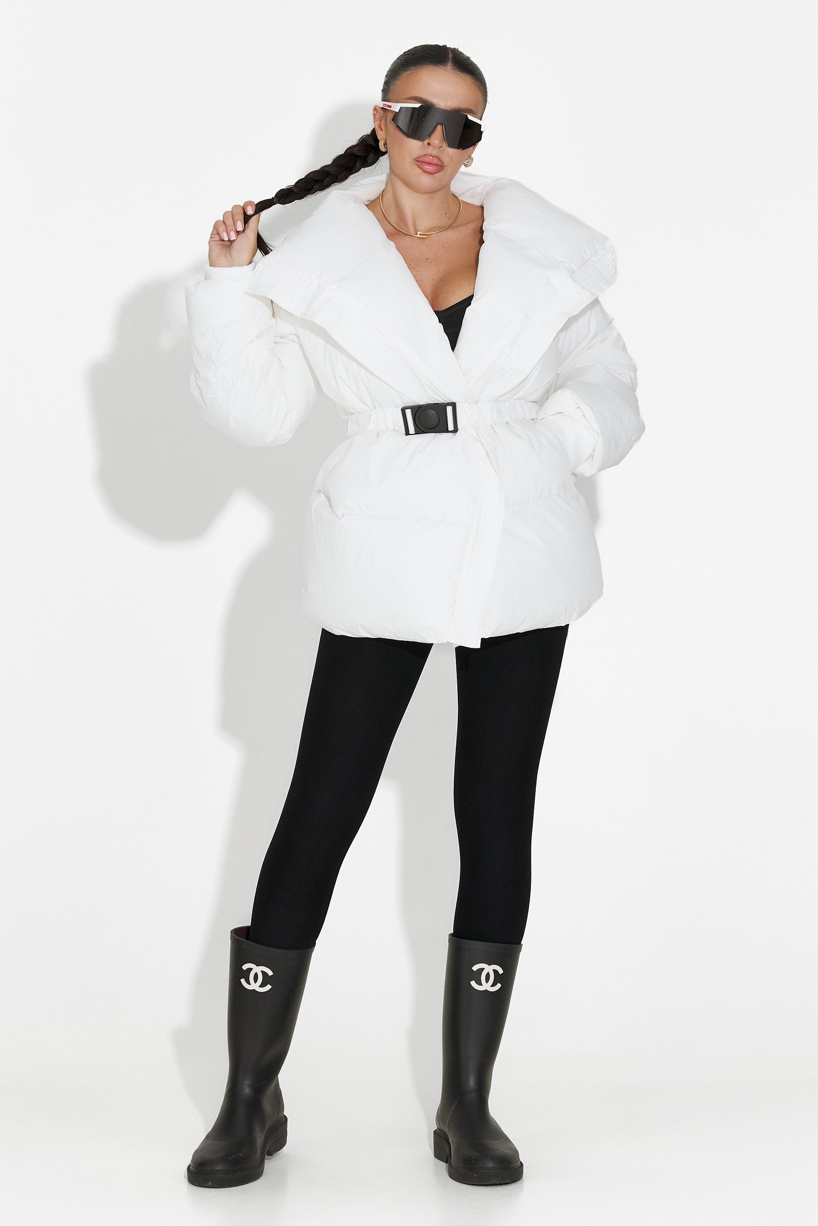 Norisa Bogas Casual White Women's Jacket