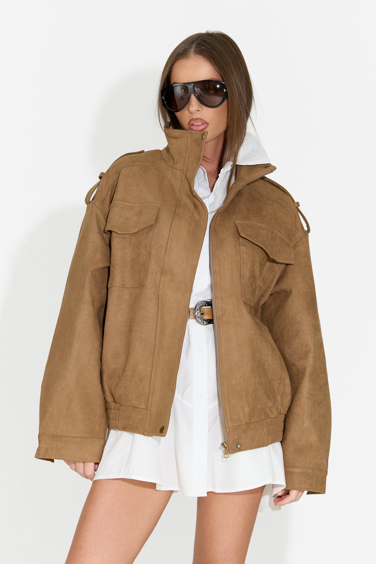 Damen-Casual-Jacke beige Renoya Bogas