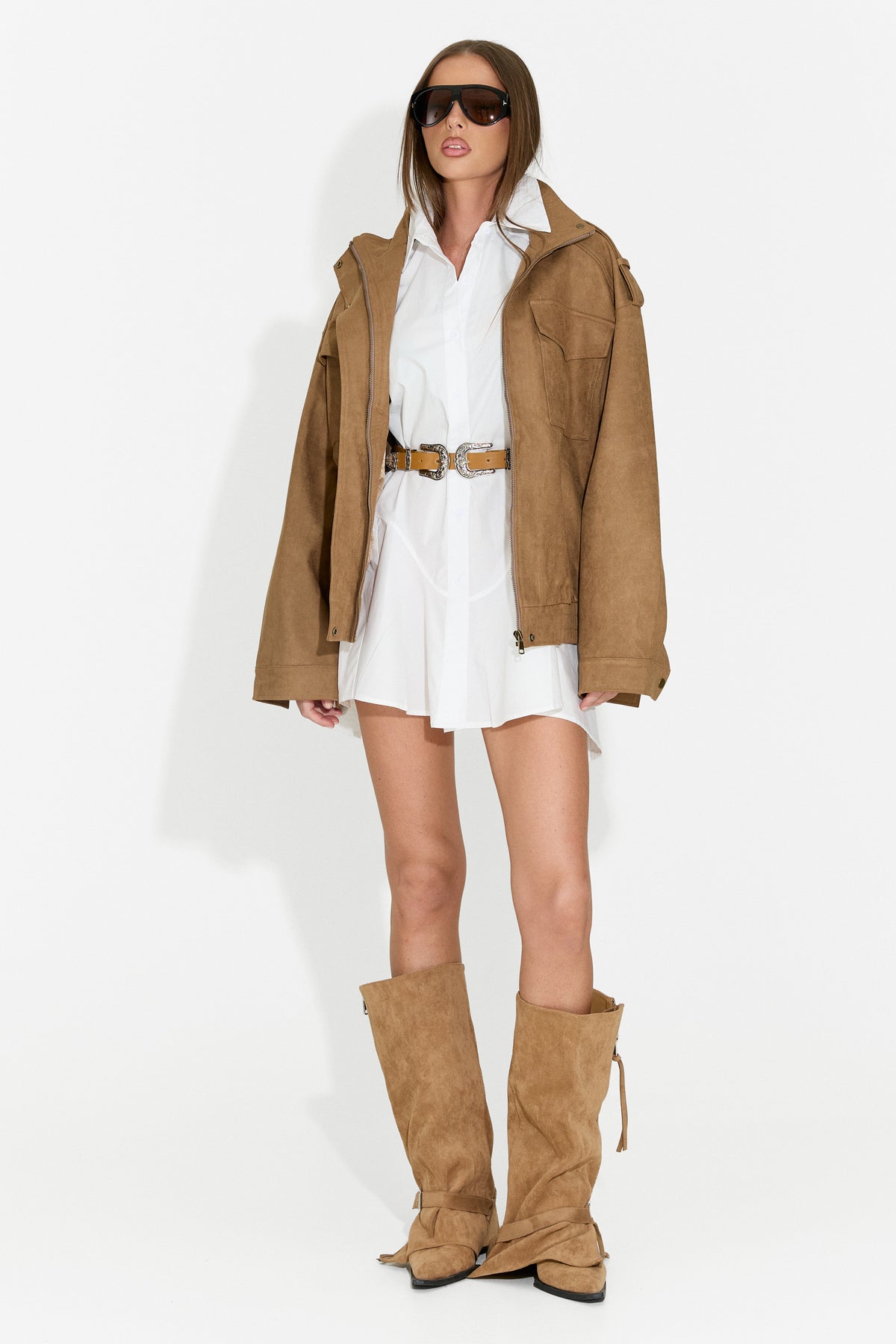 Damen-Casual-Jacke beige Renoya Bogas