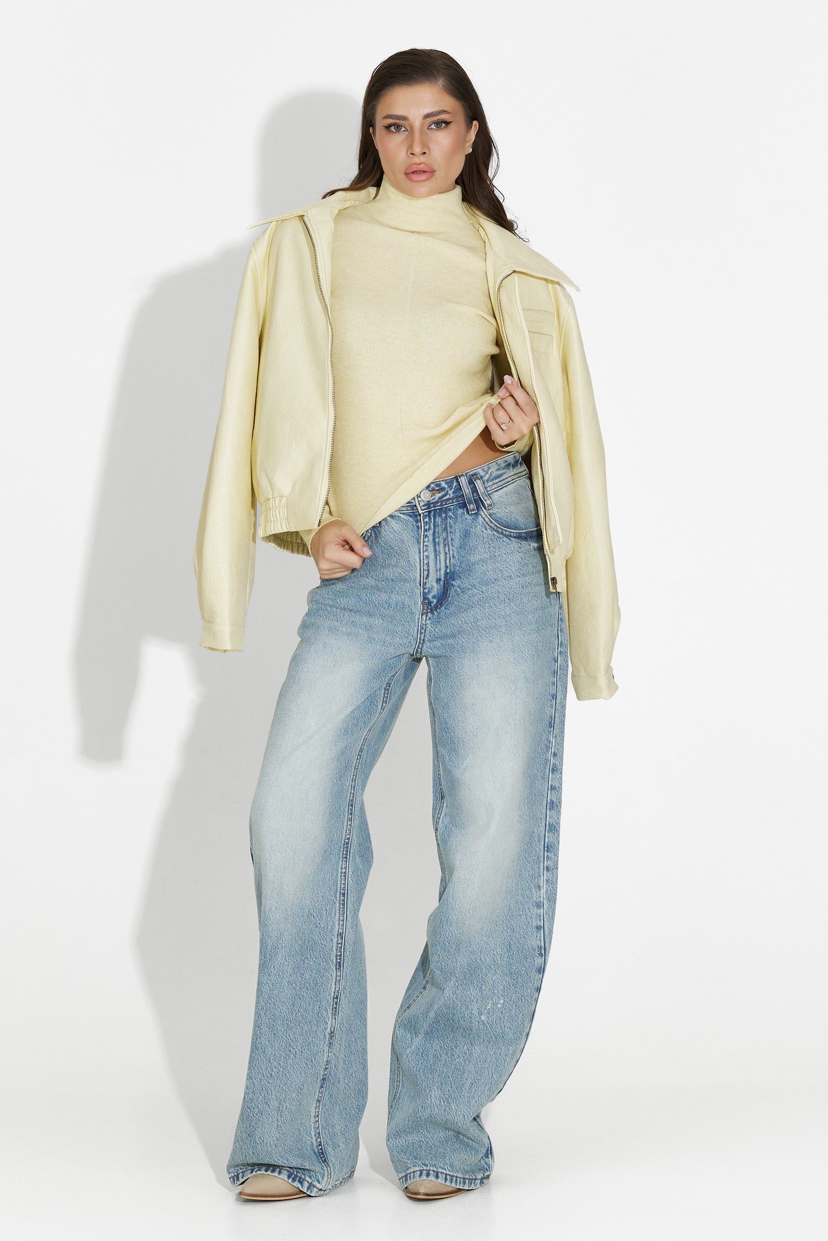 Lionia Bogas Casual Yellow Women's Jacket