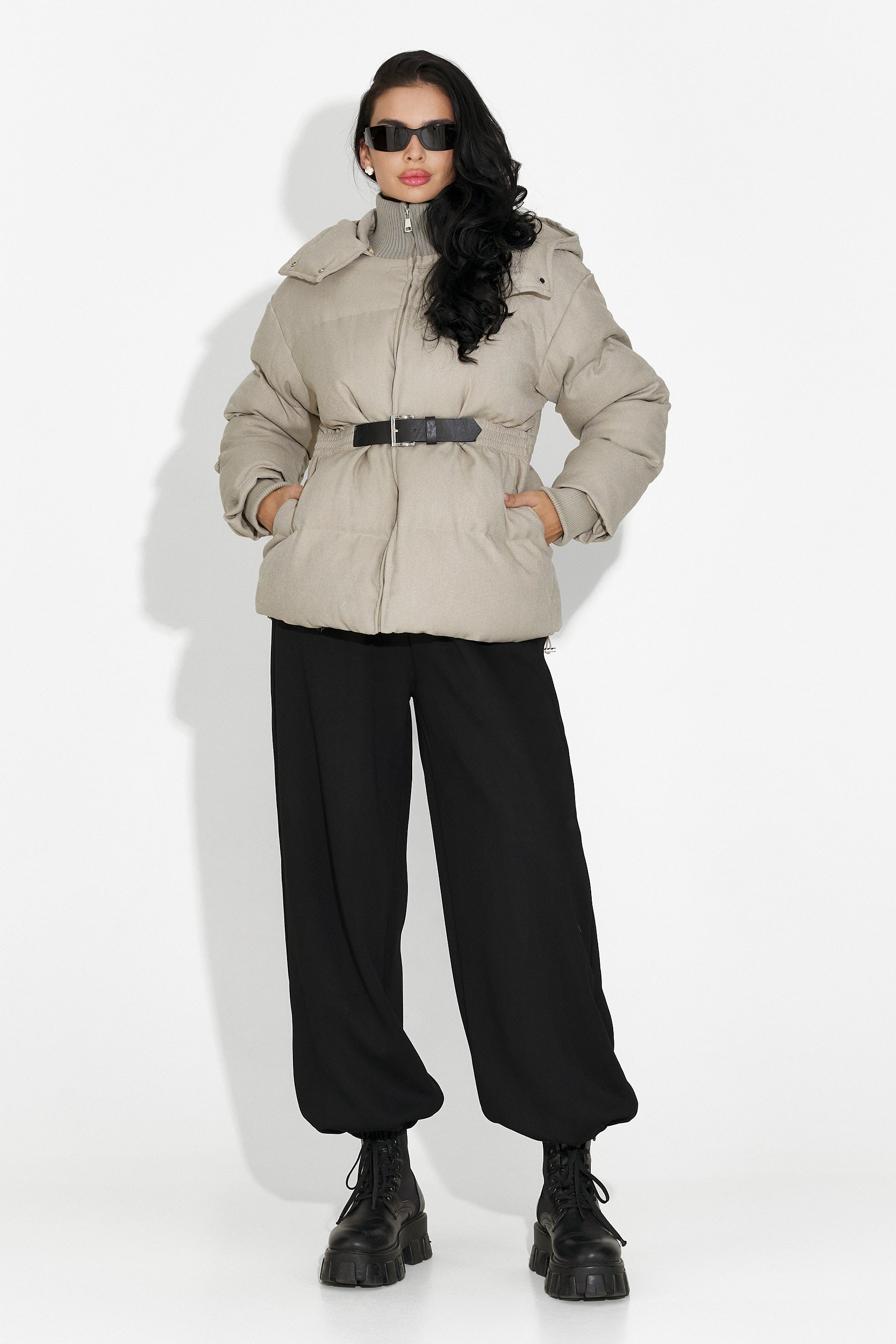 Γυναικείο casual μπουφάν γκρι Savrina Bogas