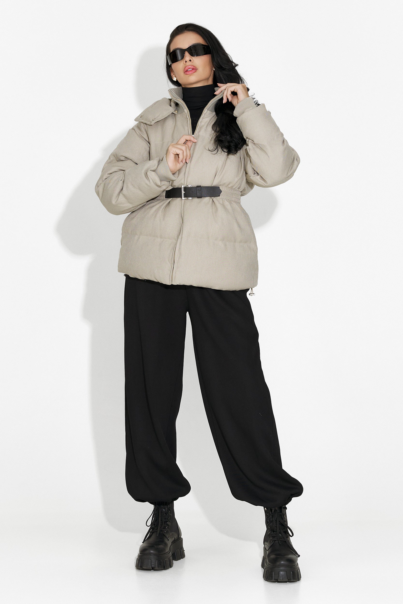 Γυναικείο casual μπουφάν γκρι Savrina Bogas