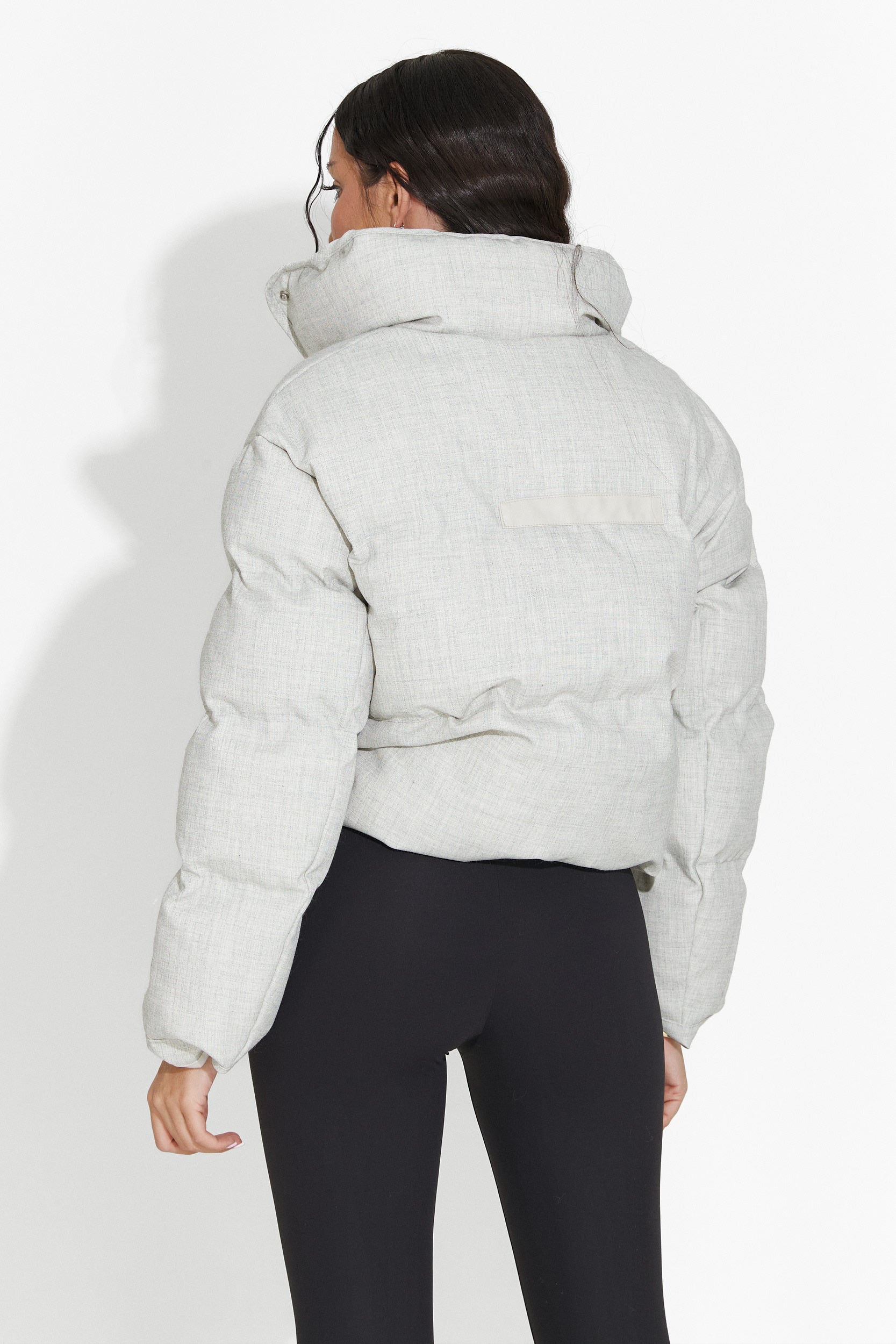 Γυναικείο casual γκρι μπουφάν Elvora Bogas