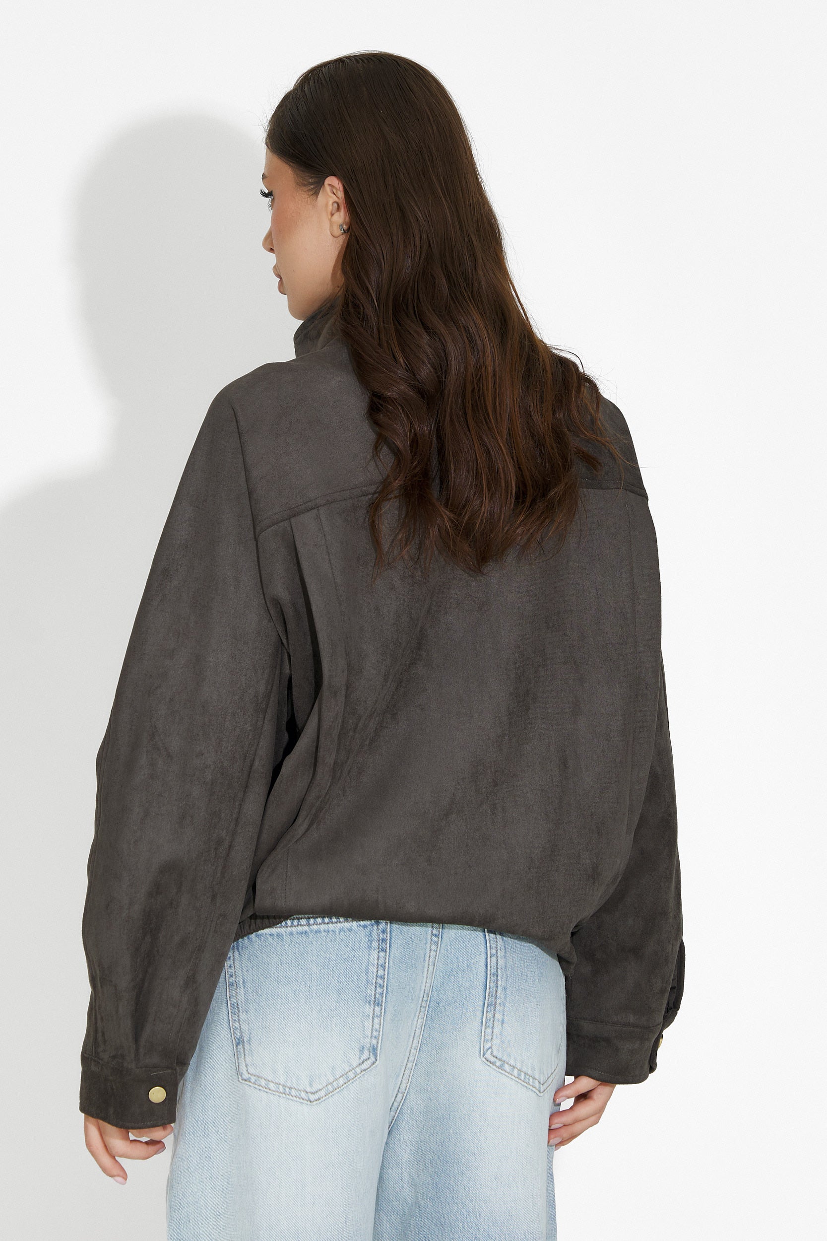 Szara casualowa kurtka damska Ismoria Bogas