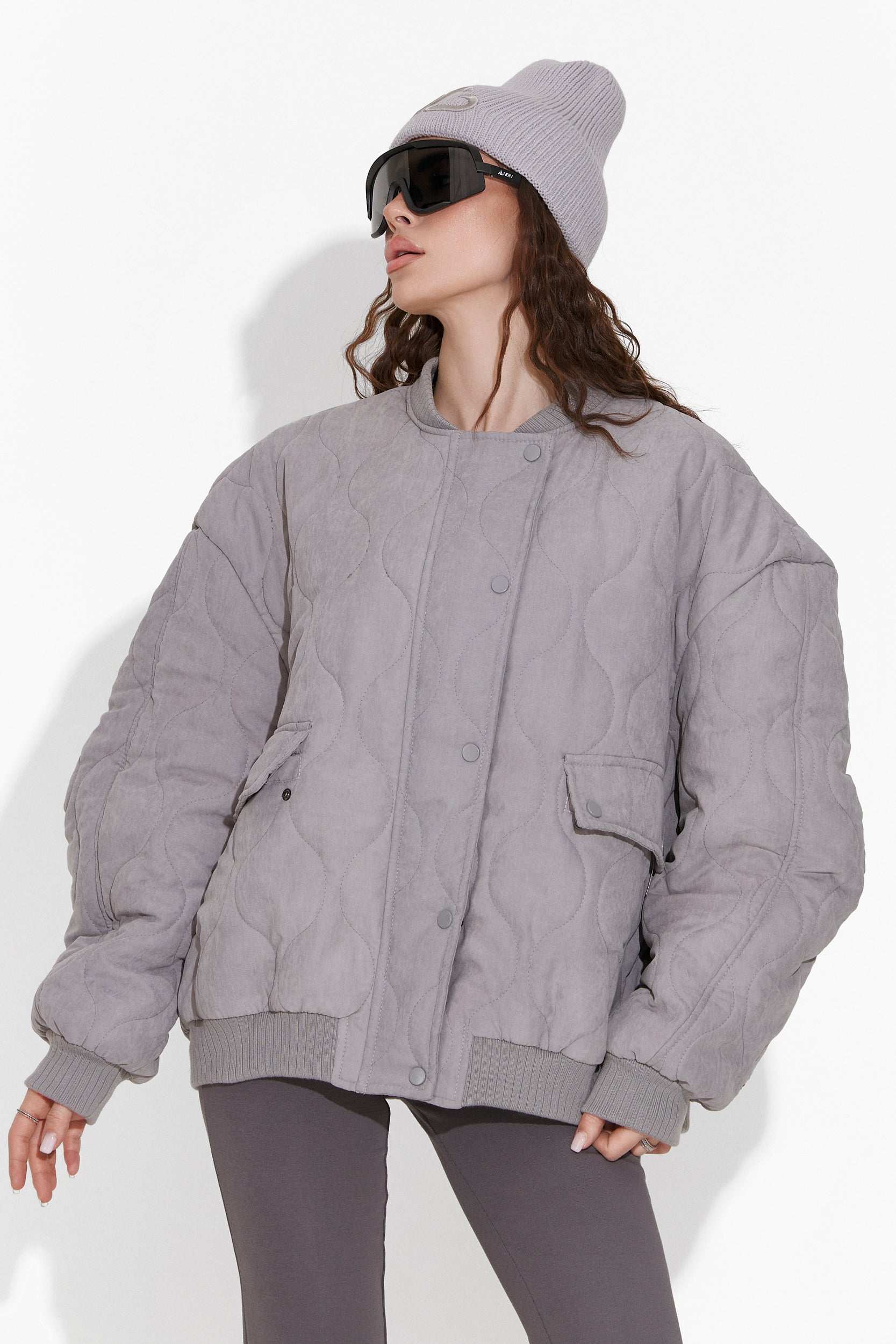 Veste Grise Décontractée pour Femmes de Winfrey Bogas