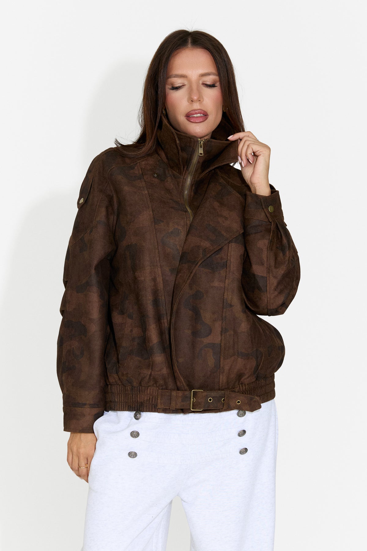 Damen-Casual-Jacke braun Doznova Bogas