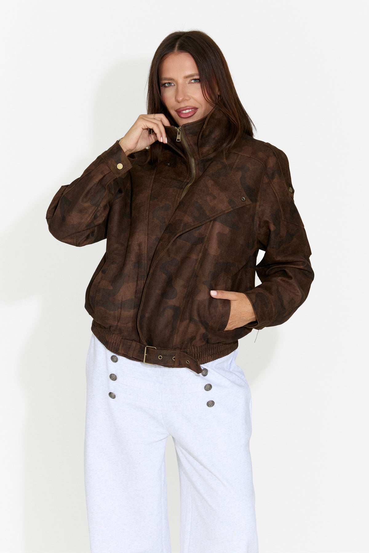 Damen-Casual-Jacke braun Doznova Bogas
