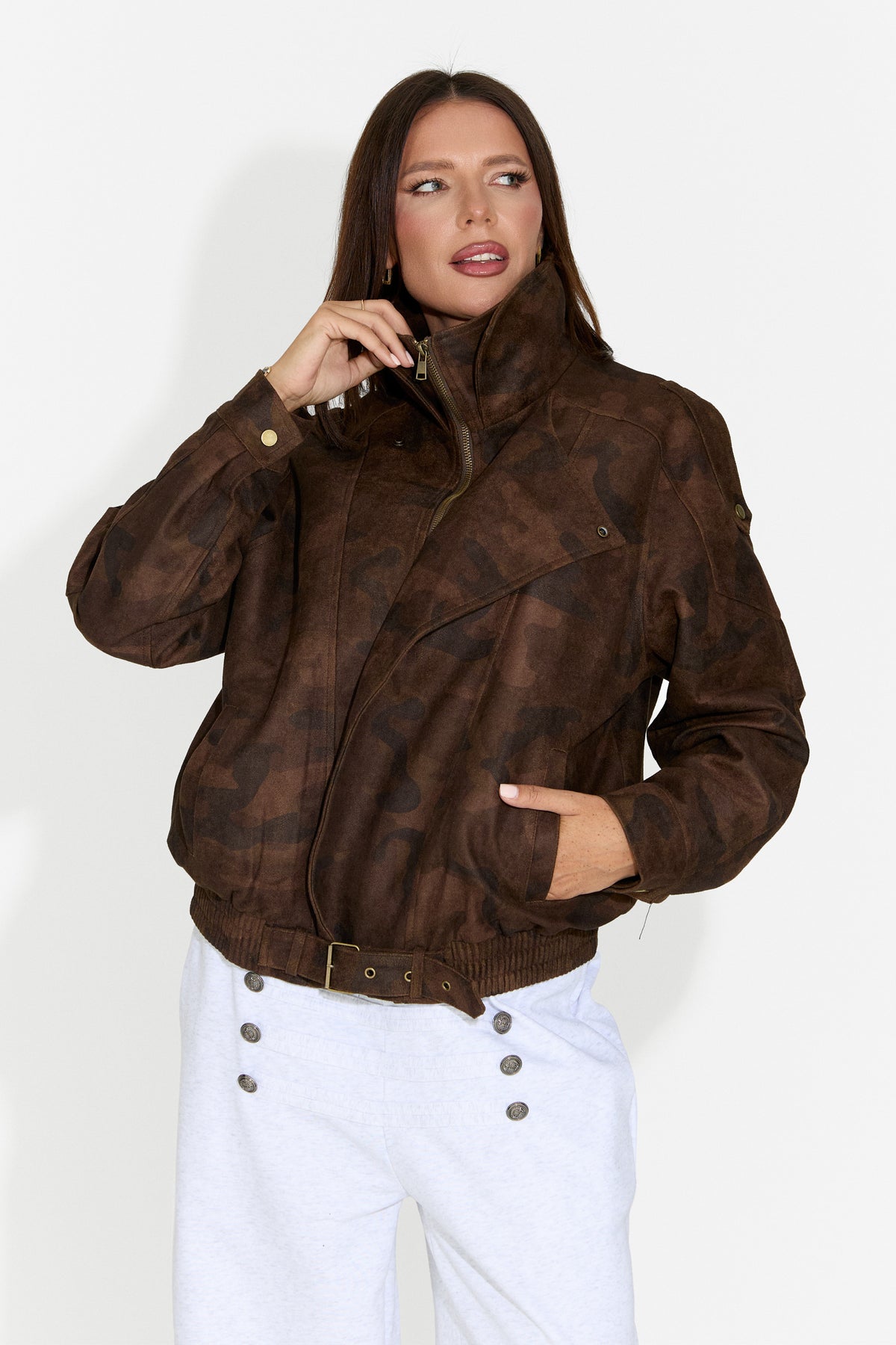 Damen-Casual-Jacke braun Doznova Bogas