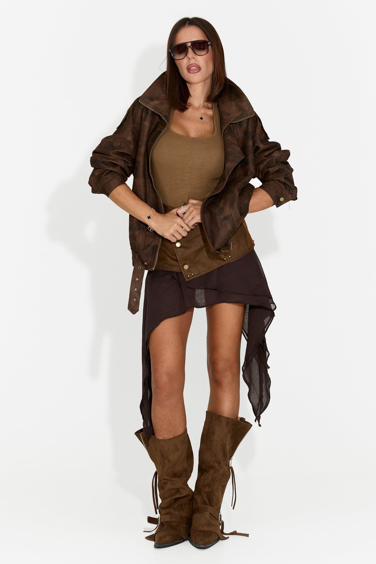 Damen-Casual-Jacke braun Doznova Bogas