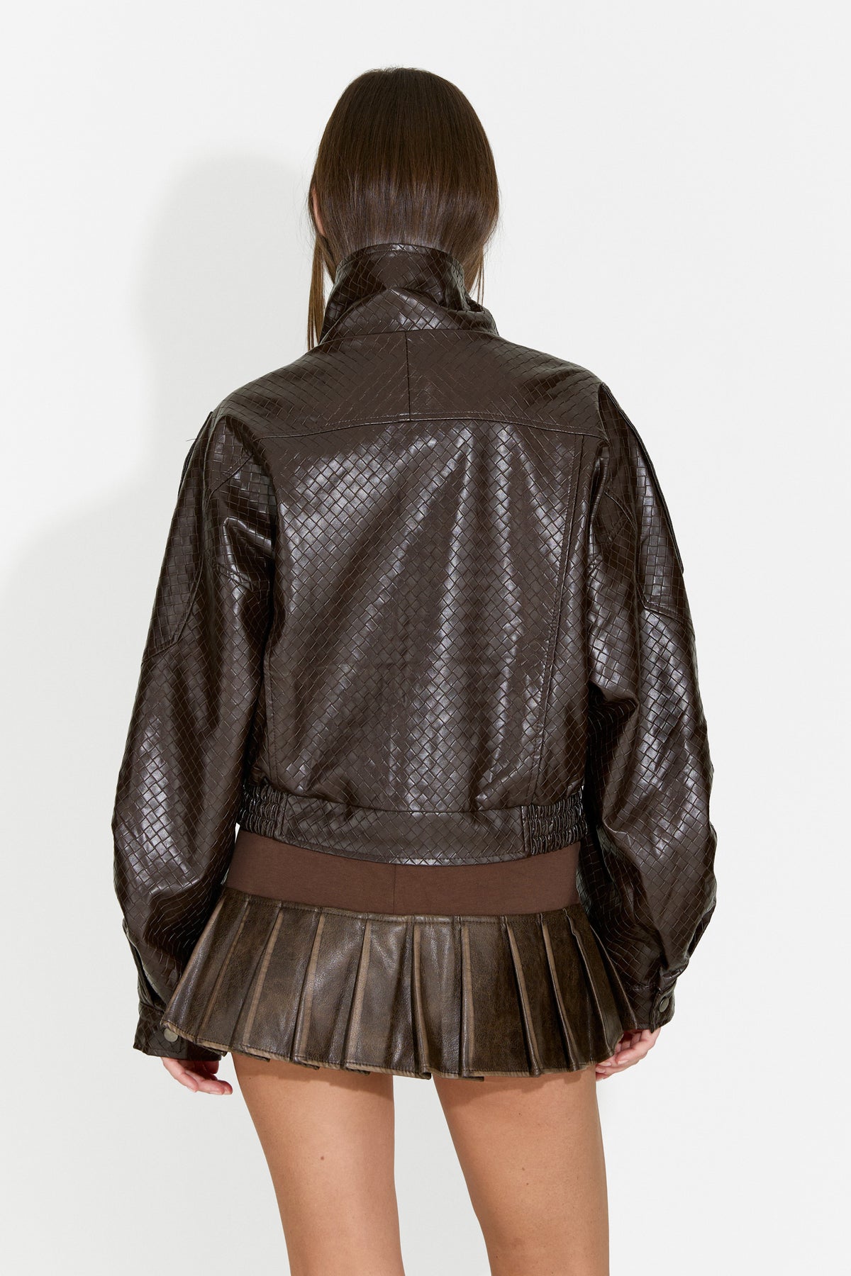 Women's casual brown jacket Gruroyena Bogas