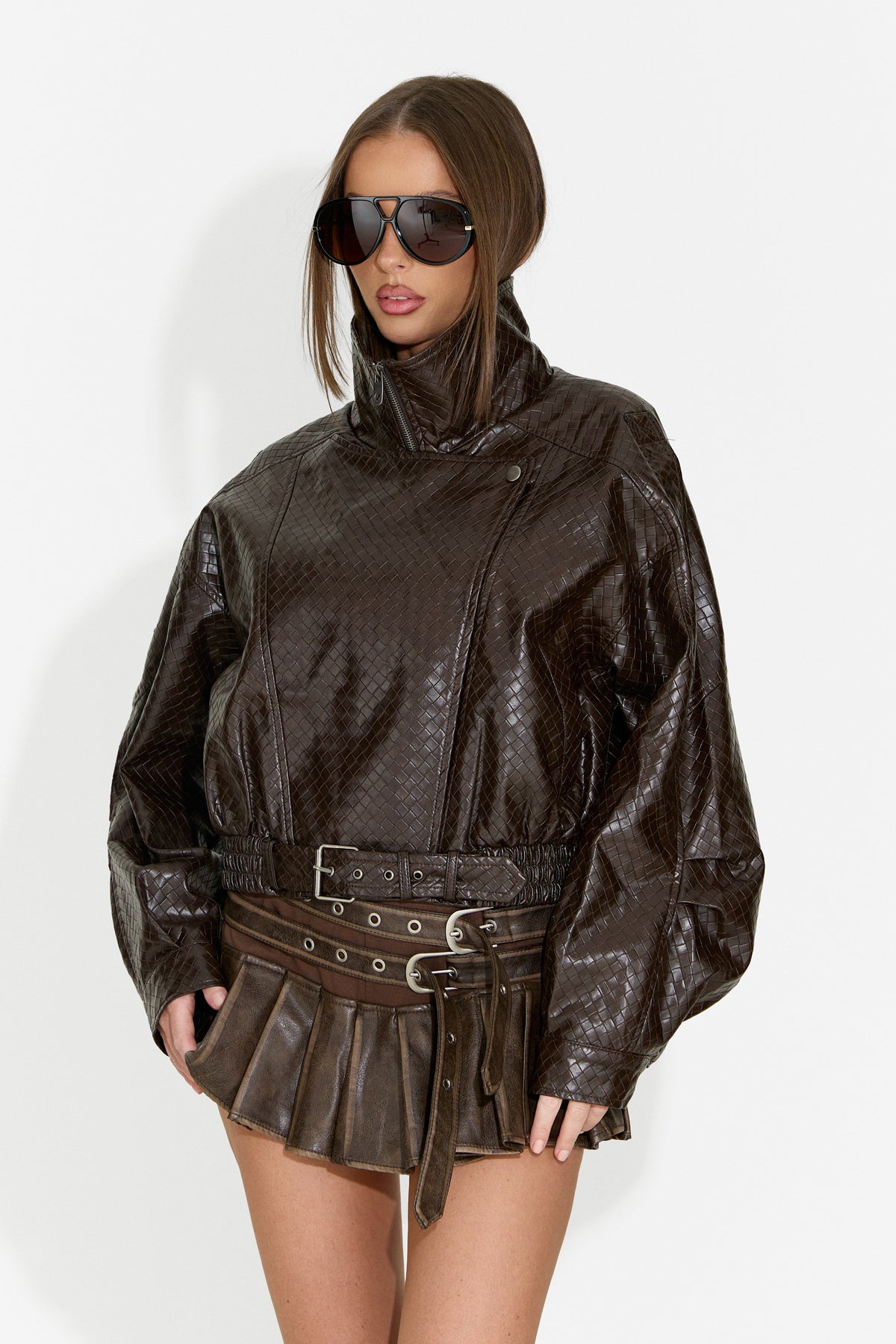 Veste décontractée marron pour femme Gruroyena Bogas