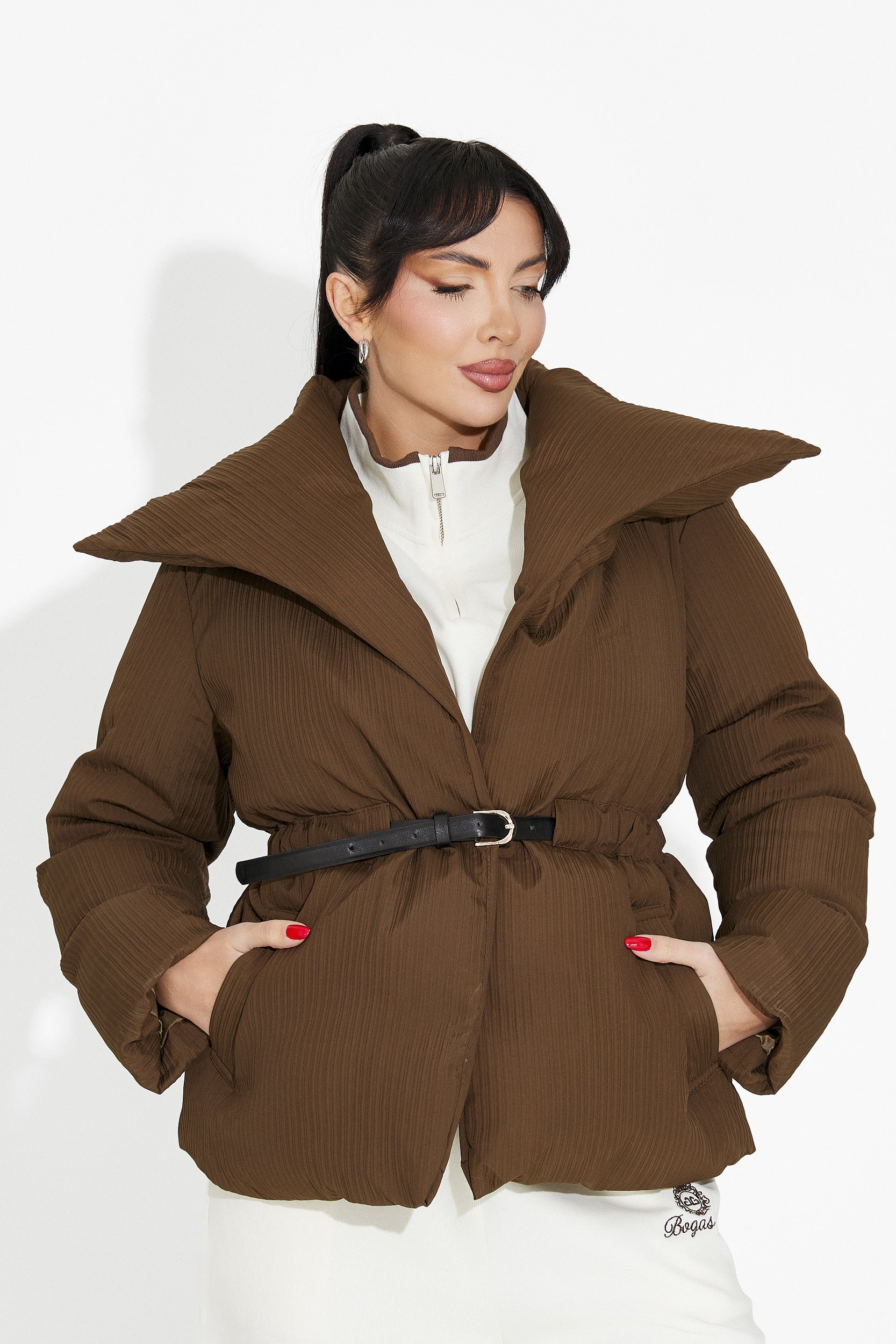 Kurtka damska casual brązowa Kenyra Bogas