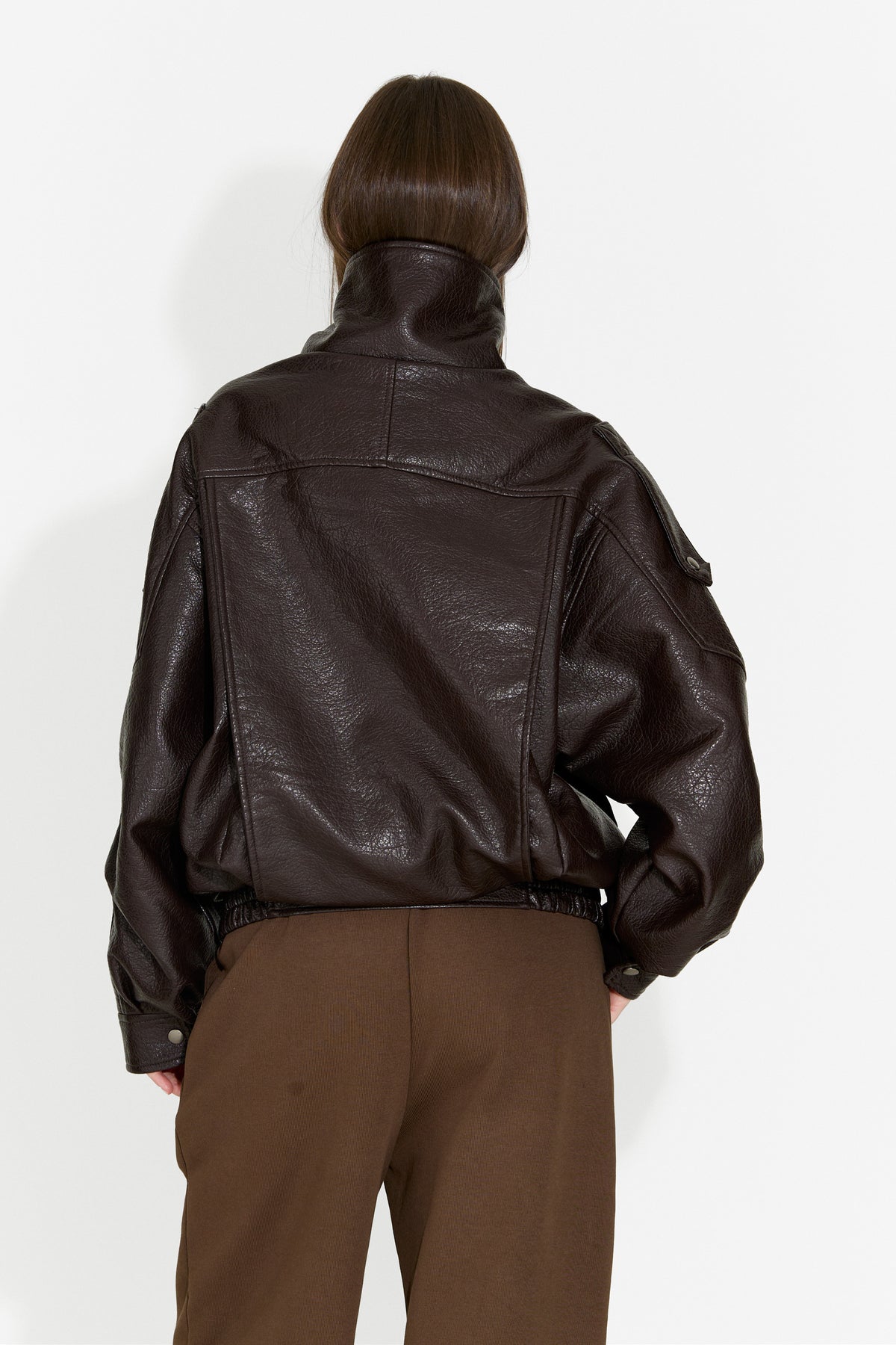 Women's casual brown jacket Scatonia Bogas