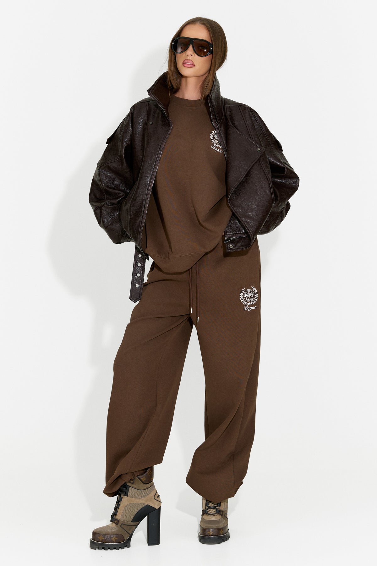 Chaqueta informal de mujer marrón Scatonia Bogas