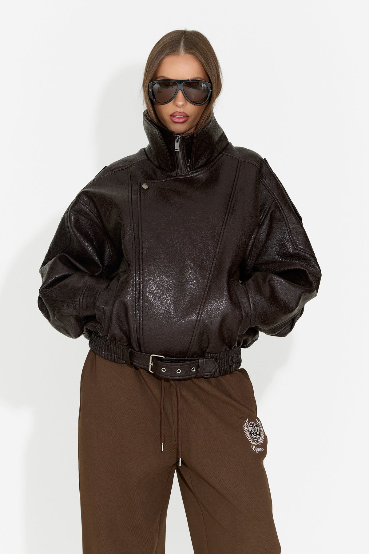 Chaqueta informal de mujer marrón Scatonia Bogas