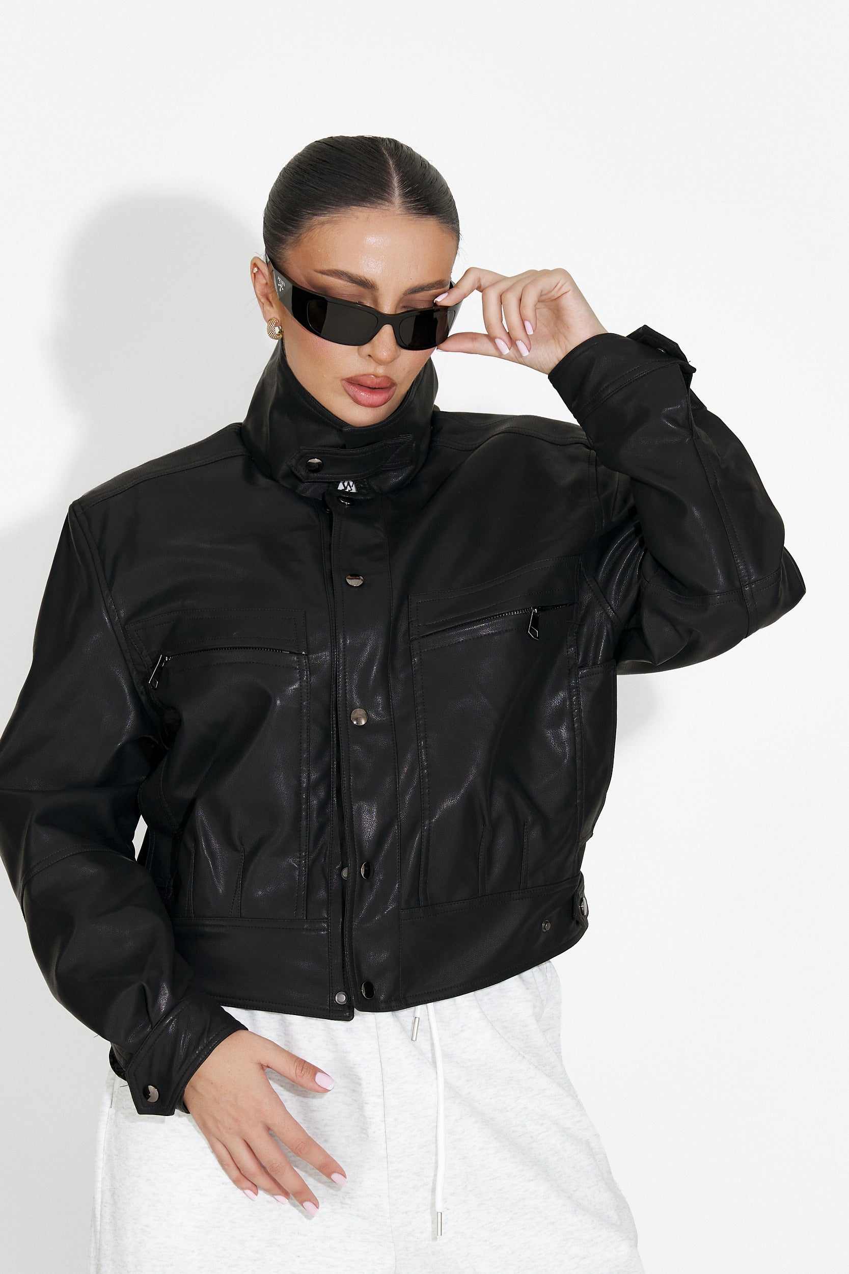 Svart casual damjacka Giselia Bogas