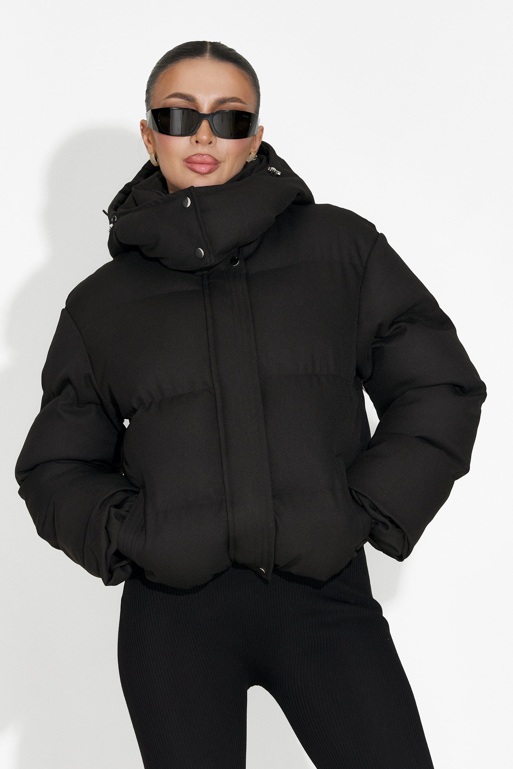 Svart casual damjacka Luisana Bogas