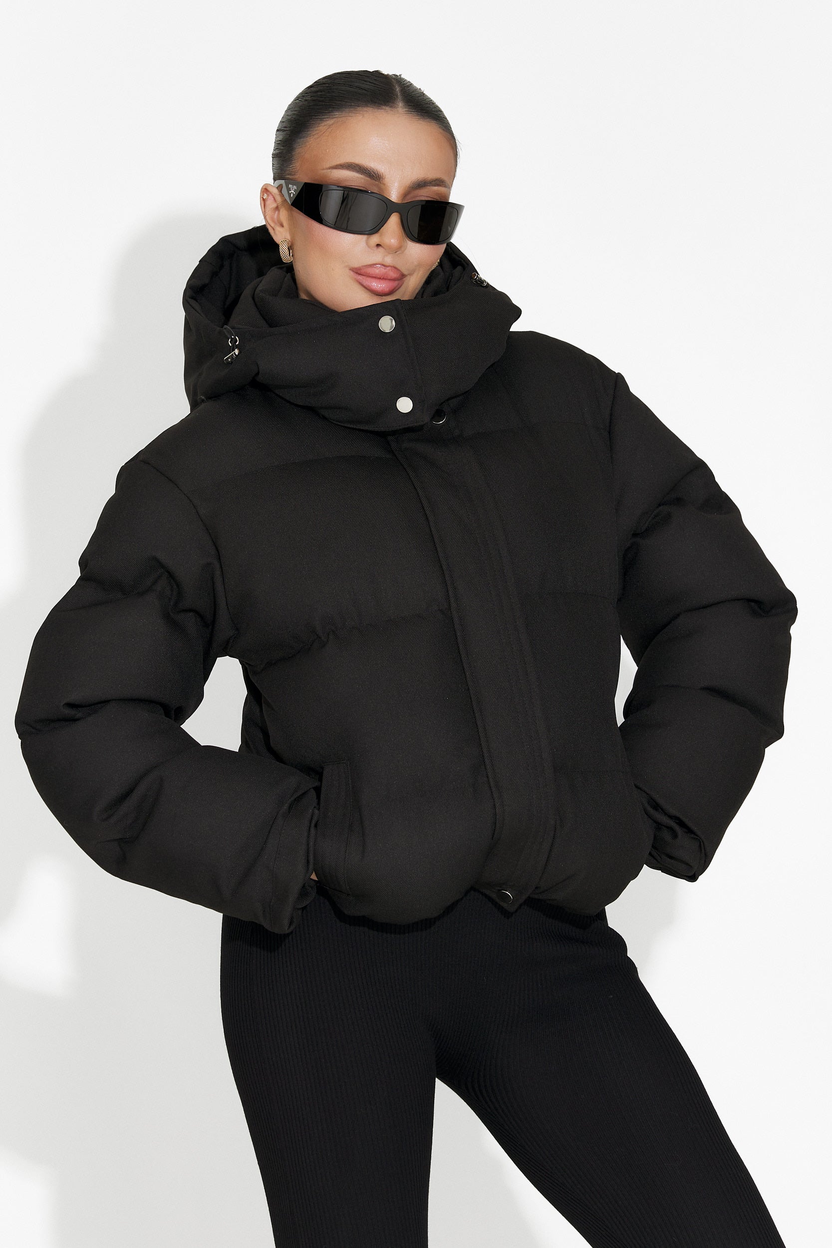 Luisana Bogas Black Casual Women's Jacket