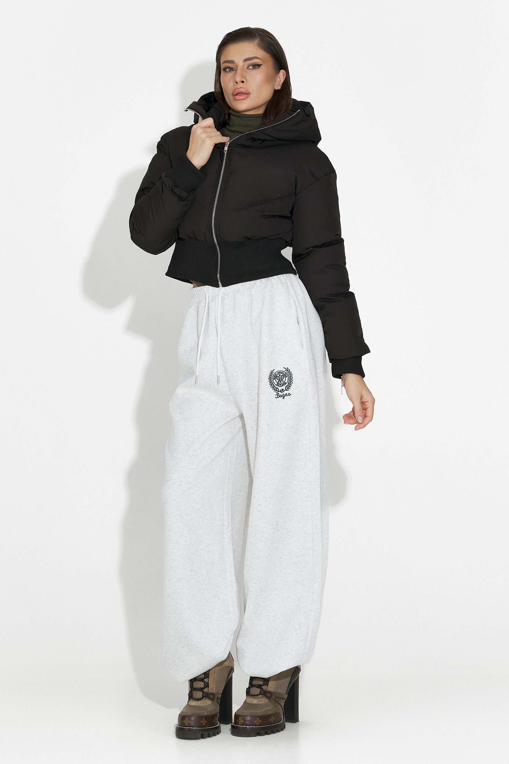 Kurtka damska casual czarna Lumaya Bogas