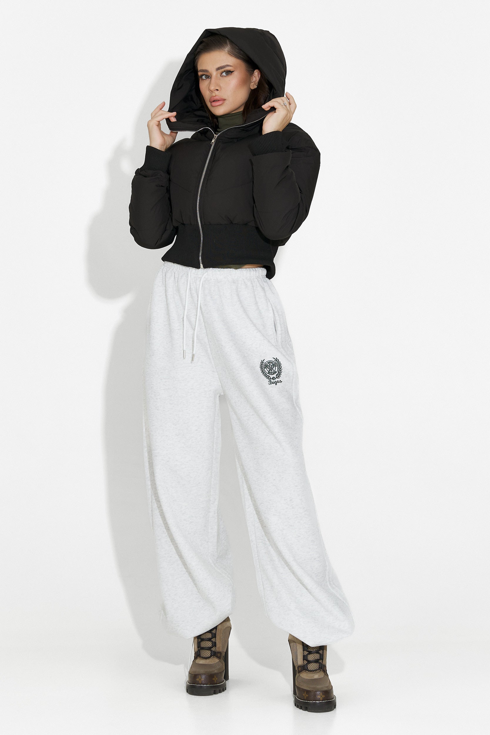 Kurtka damska casual czarna Lumaya Bogas