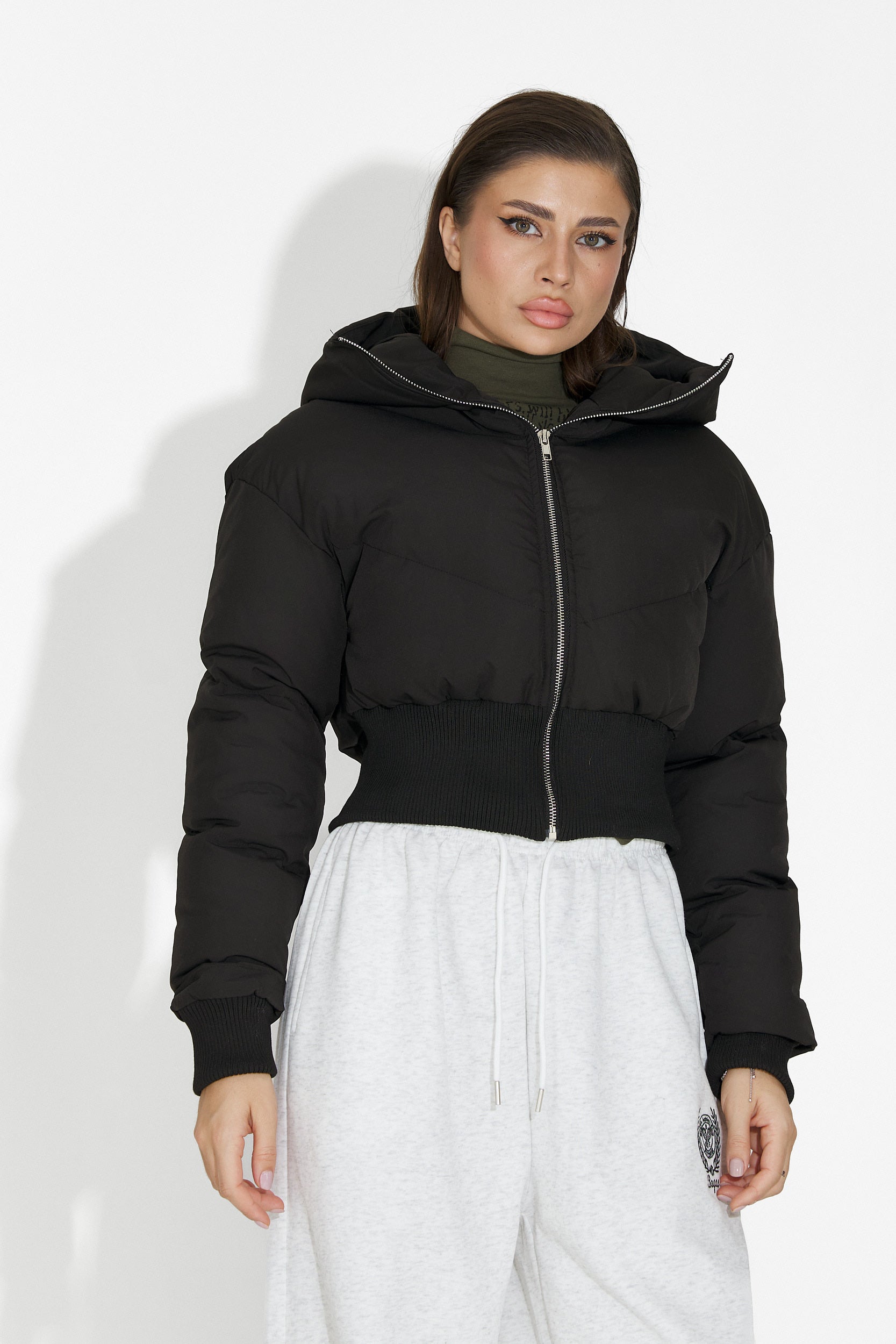 Kurtka damska casual czarna Lumaya Bogas