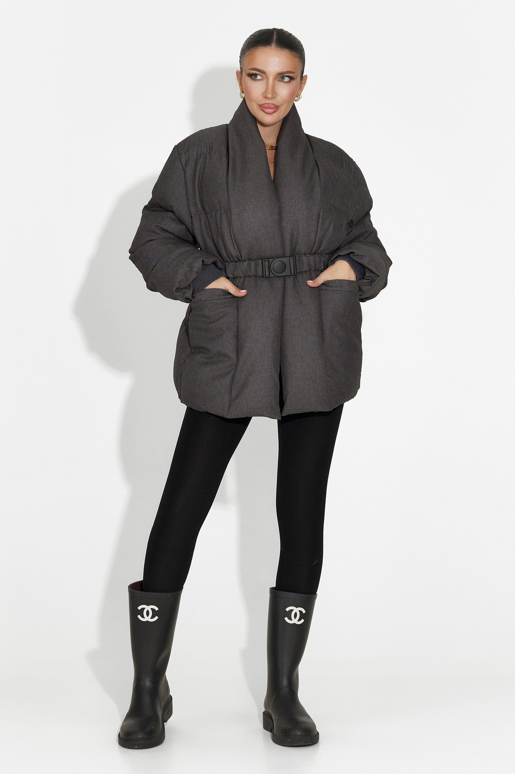 Szara kurtka damska Kathea Bogas