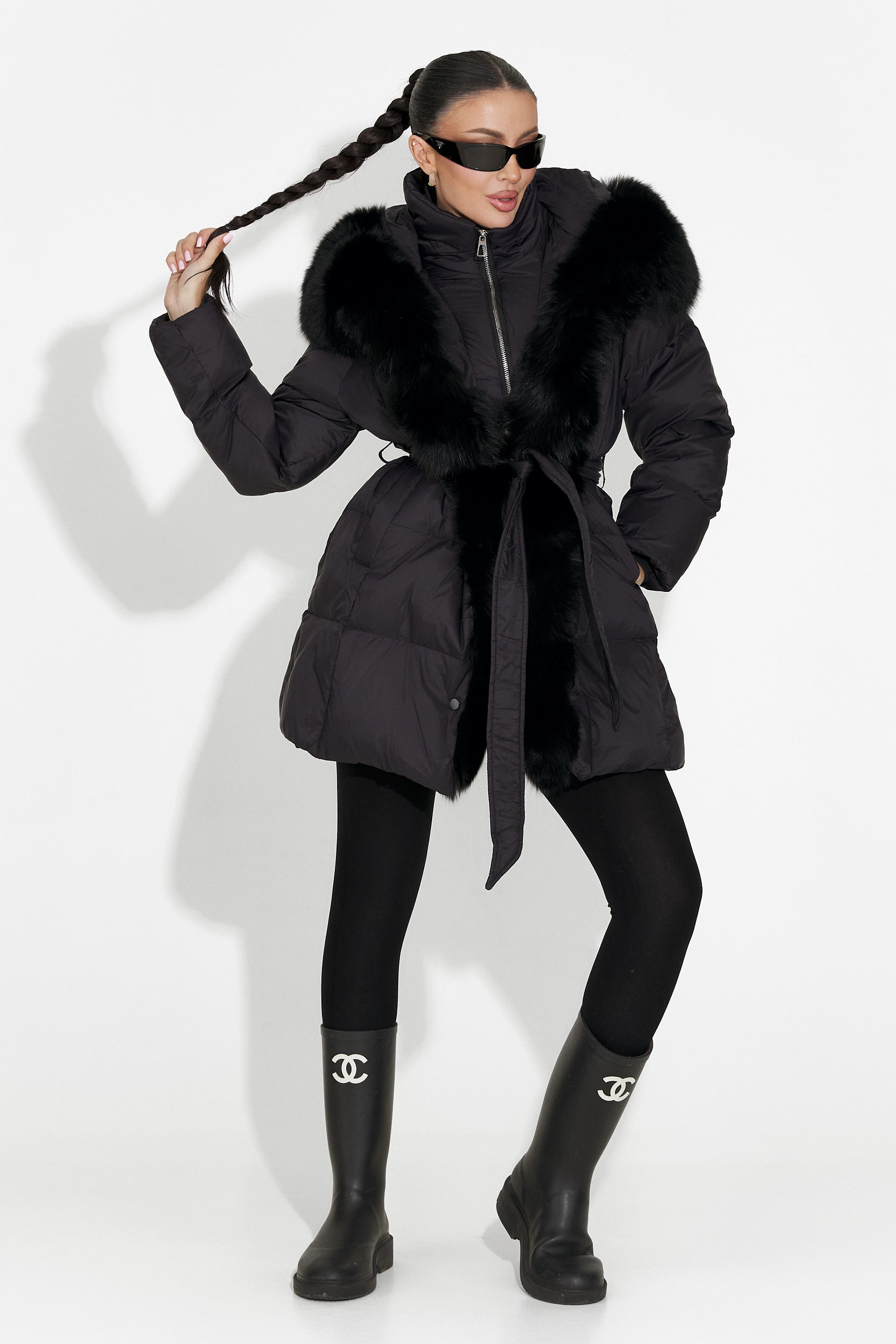 Μαύρο γυναικείο μπουφάν Neolia Bogas