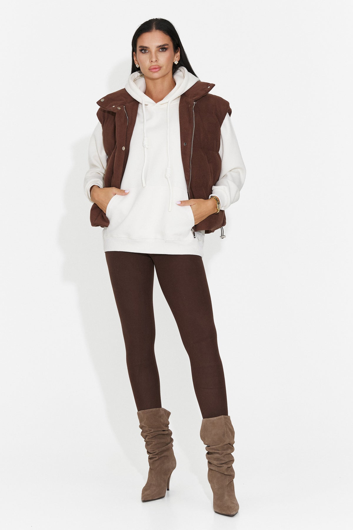 Hanorac casual crem Ciratonia Bogas