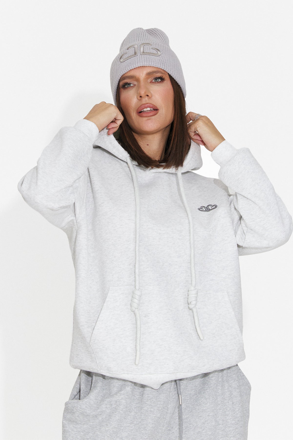Hanorac casual gri Ciratonia Bogas