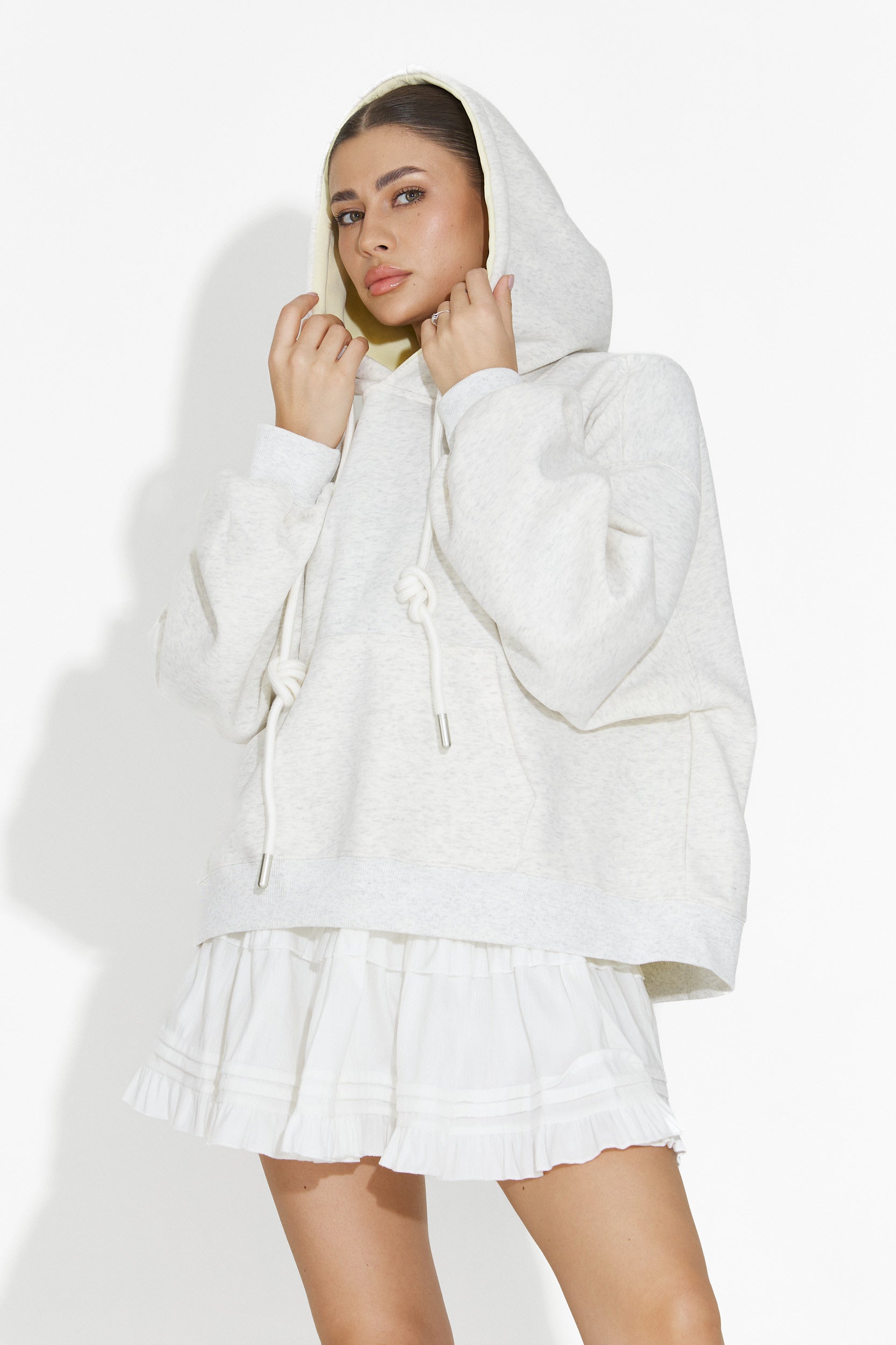 Sudadera Casual Gris Claro para Mujer de Loravia Bogas