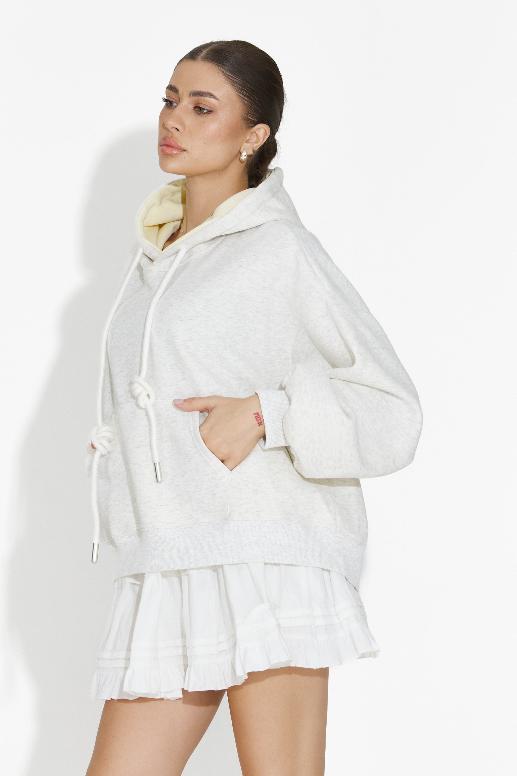 Bluza damska casual jasnoszara Loravia Bogas