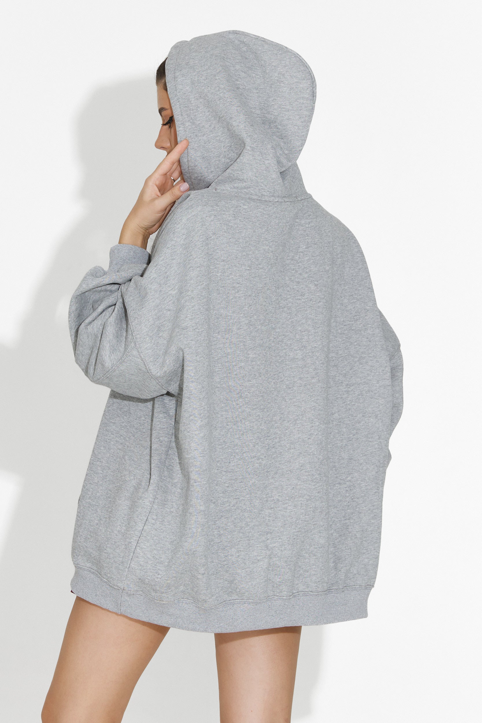 Γυναικείο casual φούτερ σκούρο γκρι Noblesa Bogas