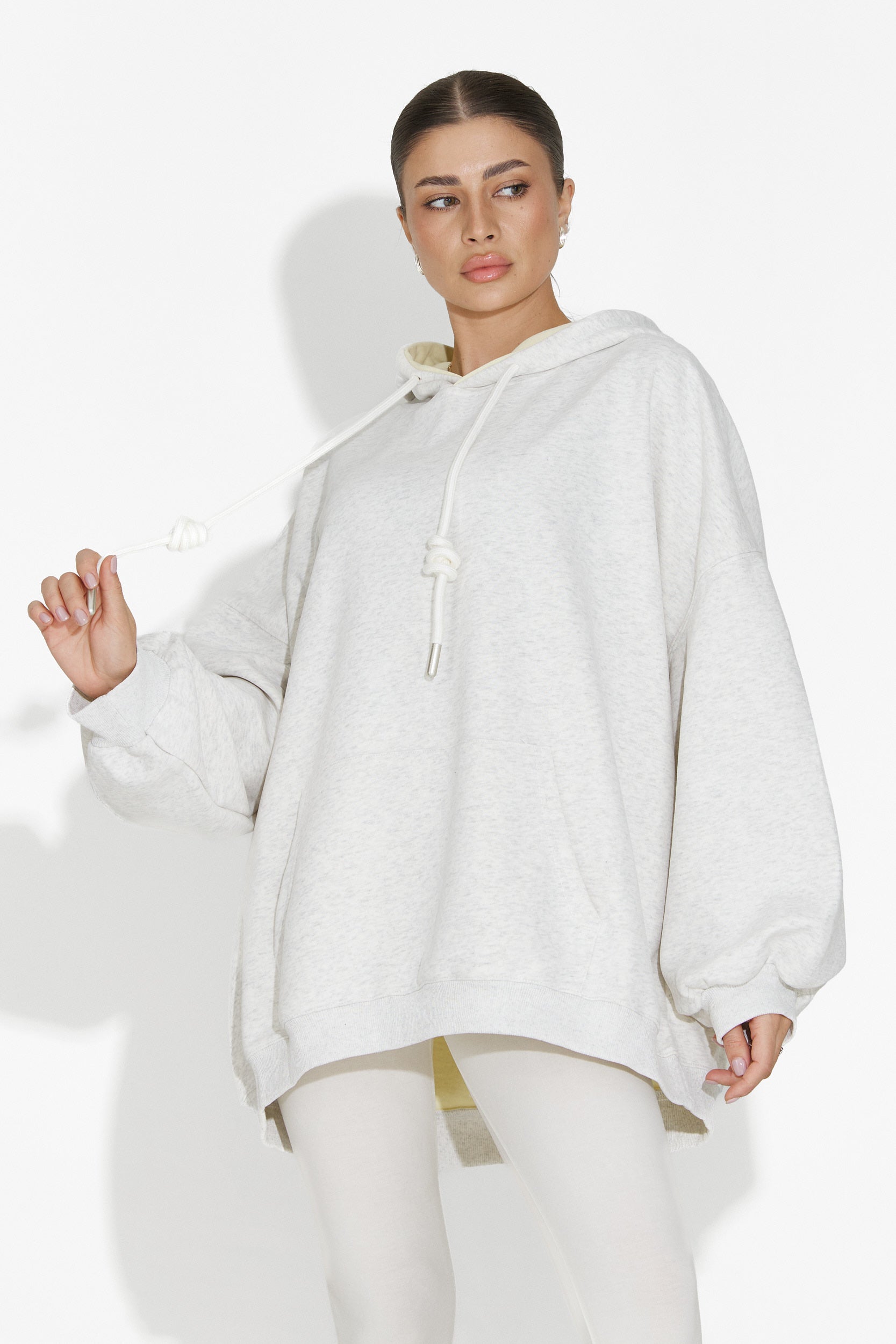 Γυναικείο casual φούτερ γκρι Noblesa Bogas