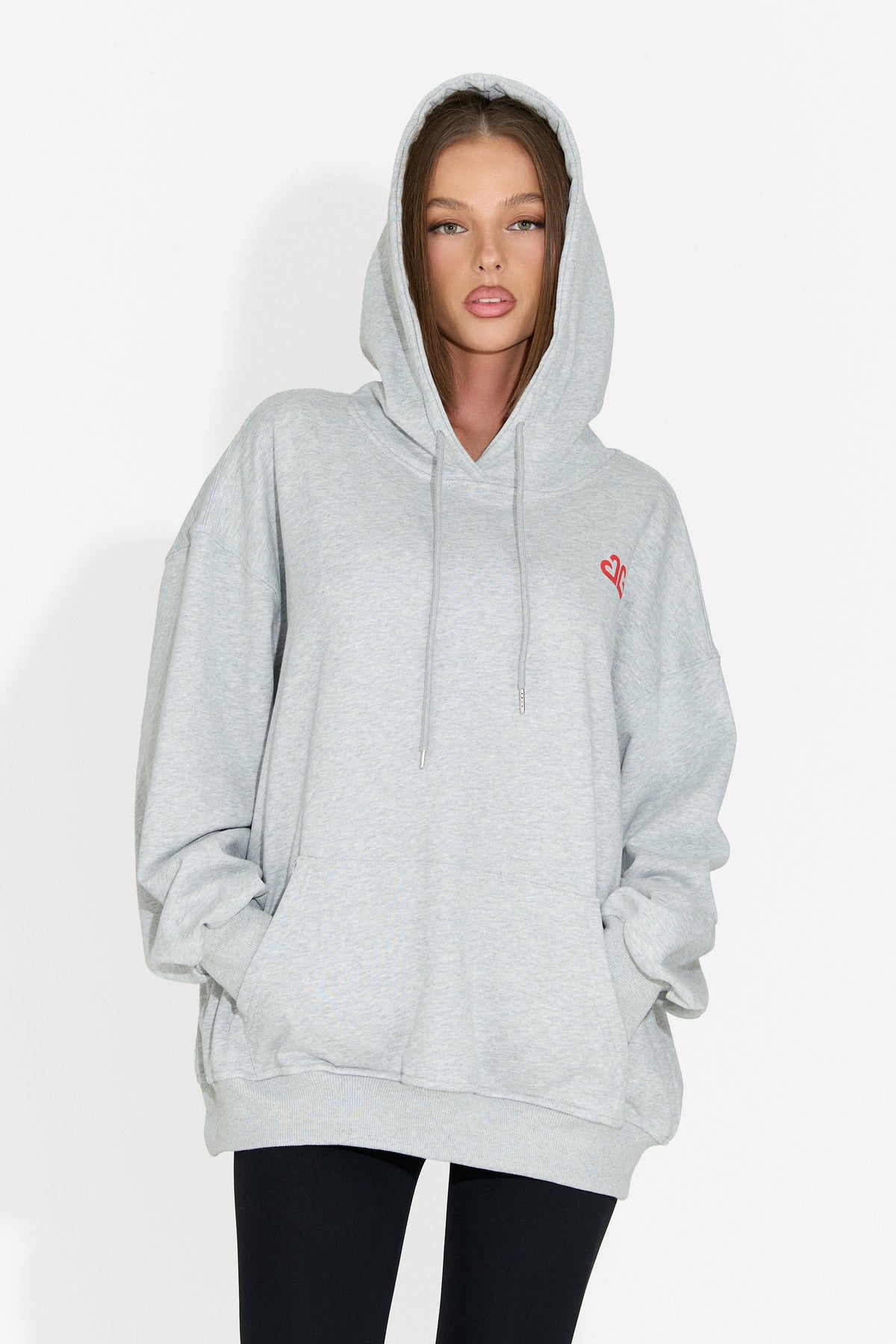 Sweat à capuche décontracté pour femme gris Rates Bogas