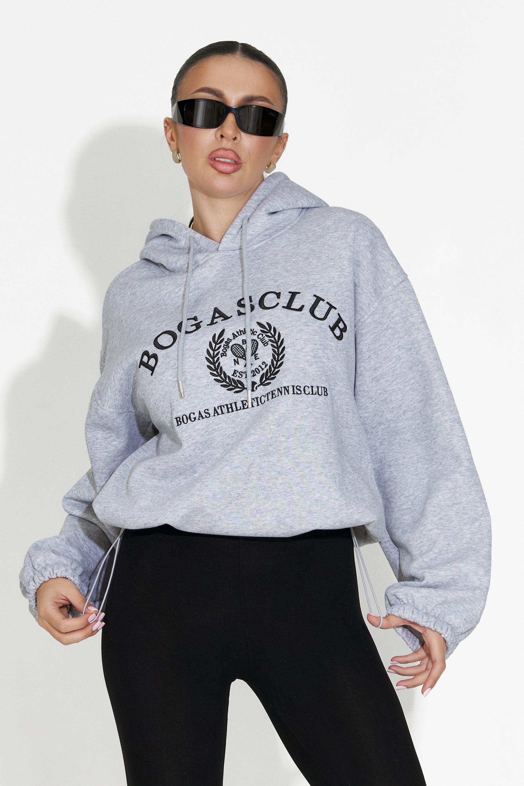 Γυναικείο casual φούτερ γκρι Rinalis Bogas