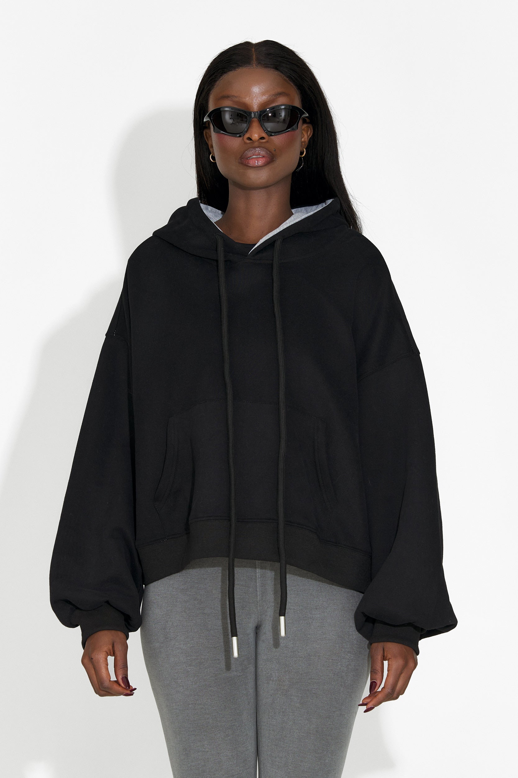 Sudadera Casual Negra para Mujer de Loravia Bogas