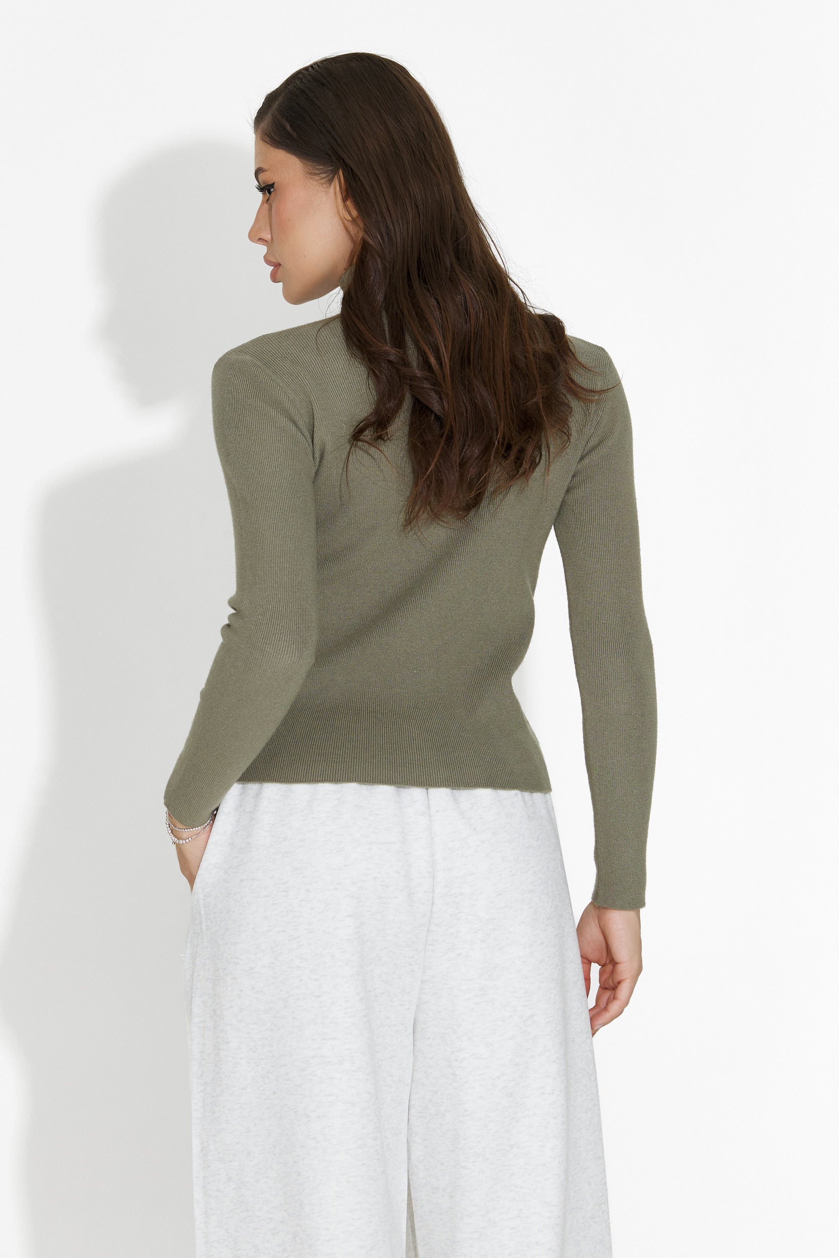 Damtröja casual Khaki Invera Bogas