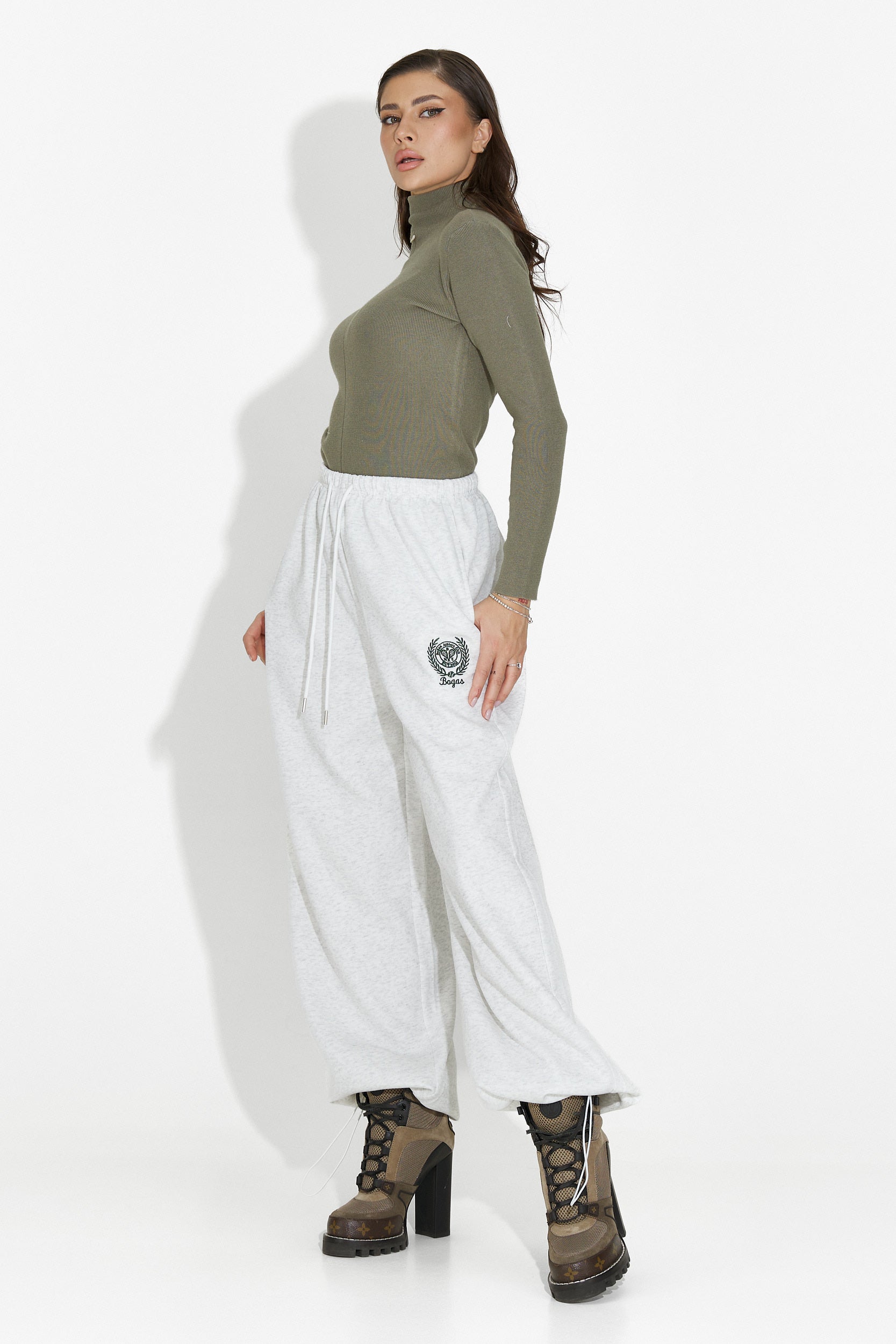 Damtröja casual Khaki Invera Bogas