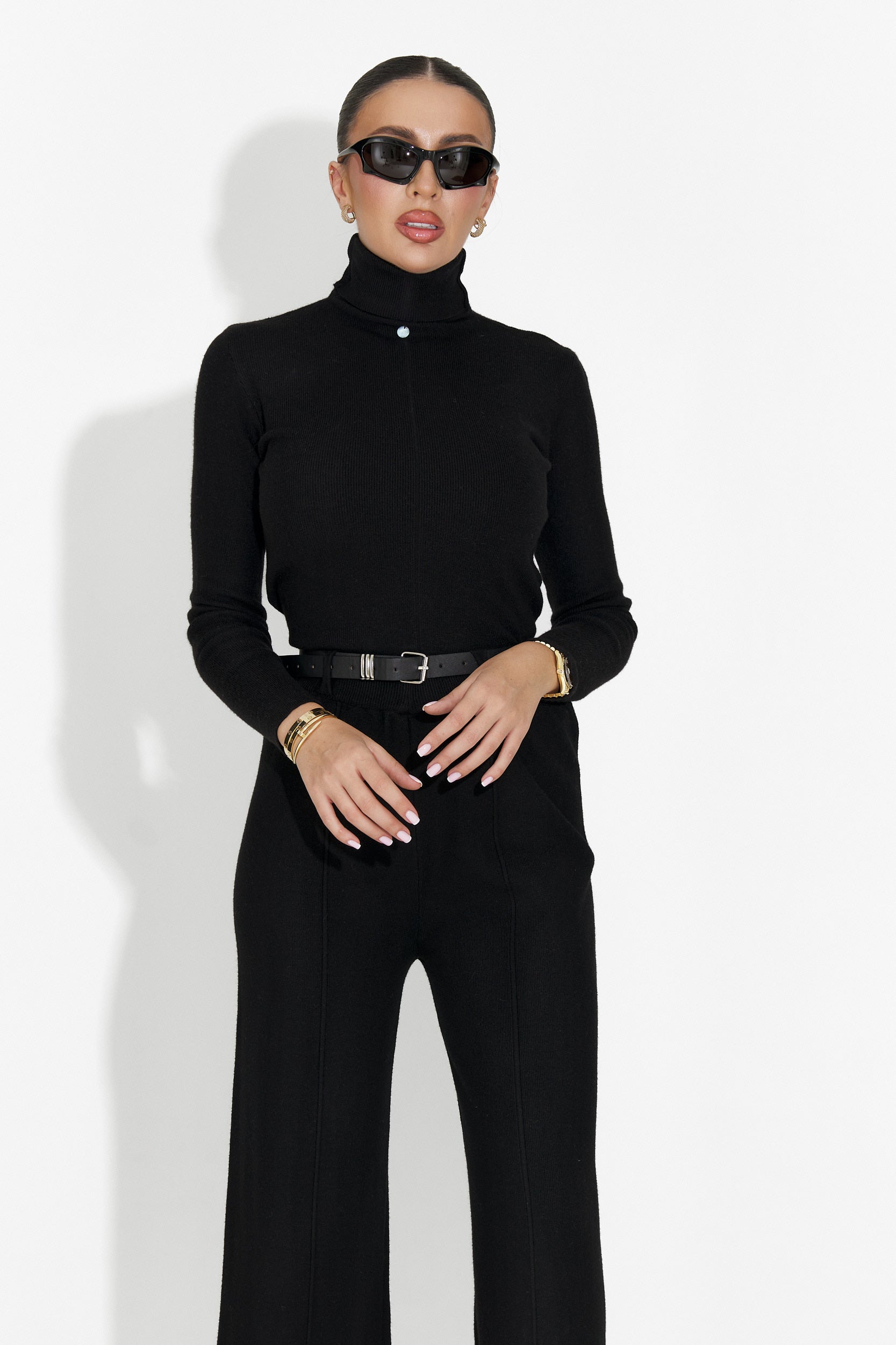 Μαύρο casual γυναικείο ζιβάγκο Invera Bogas