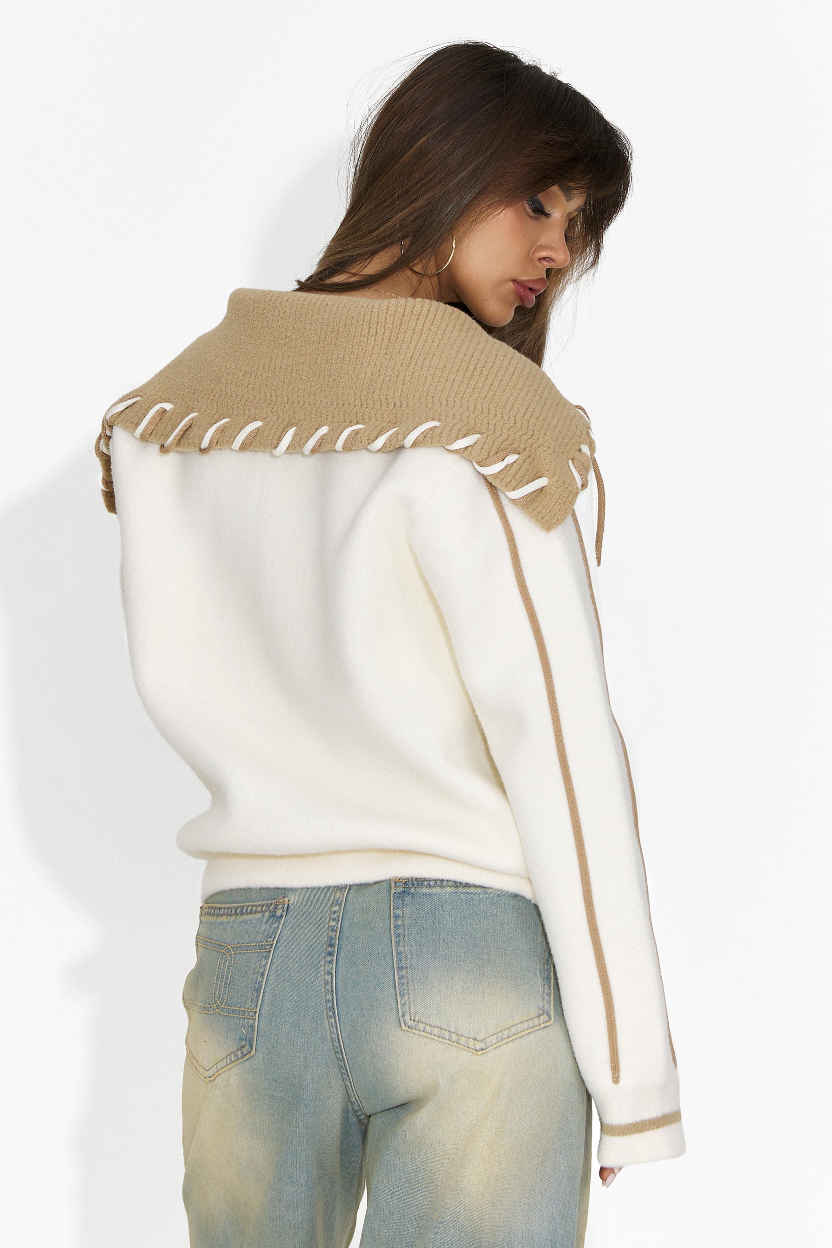 Veste femme décontractée beige Jolina Bogas