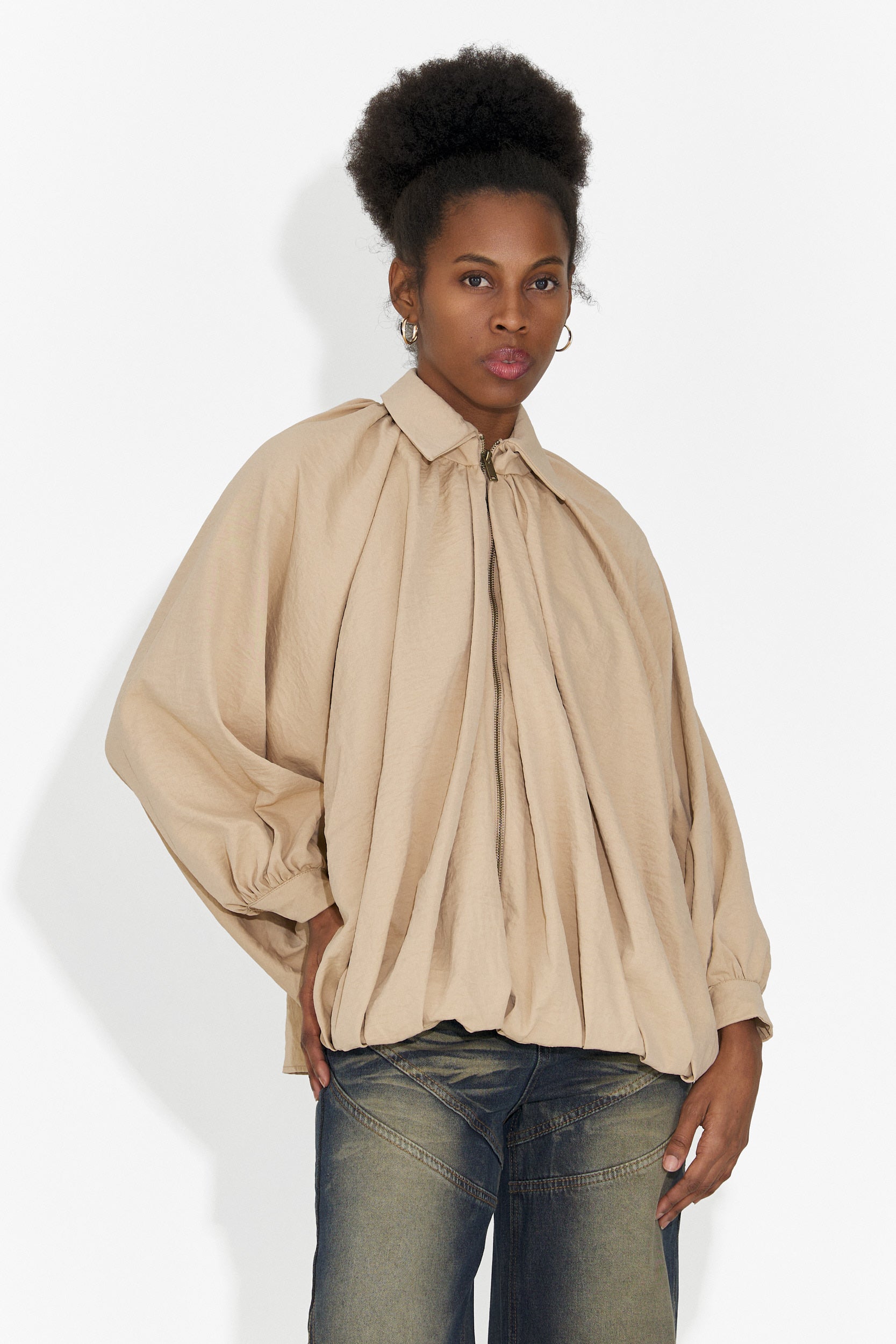 Women's casual beige jacket Yasminia Bogas