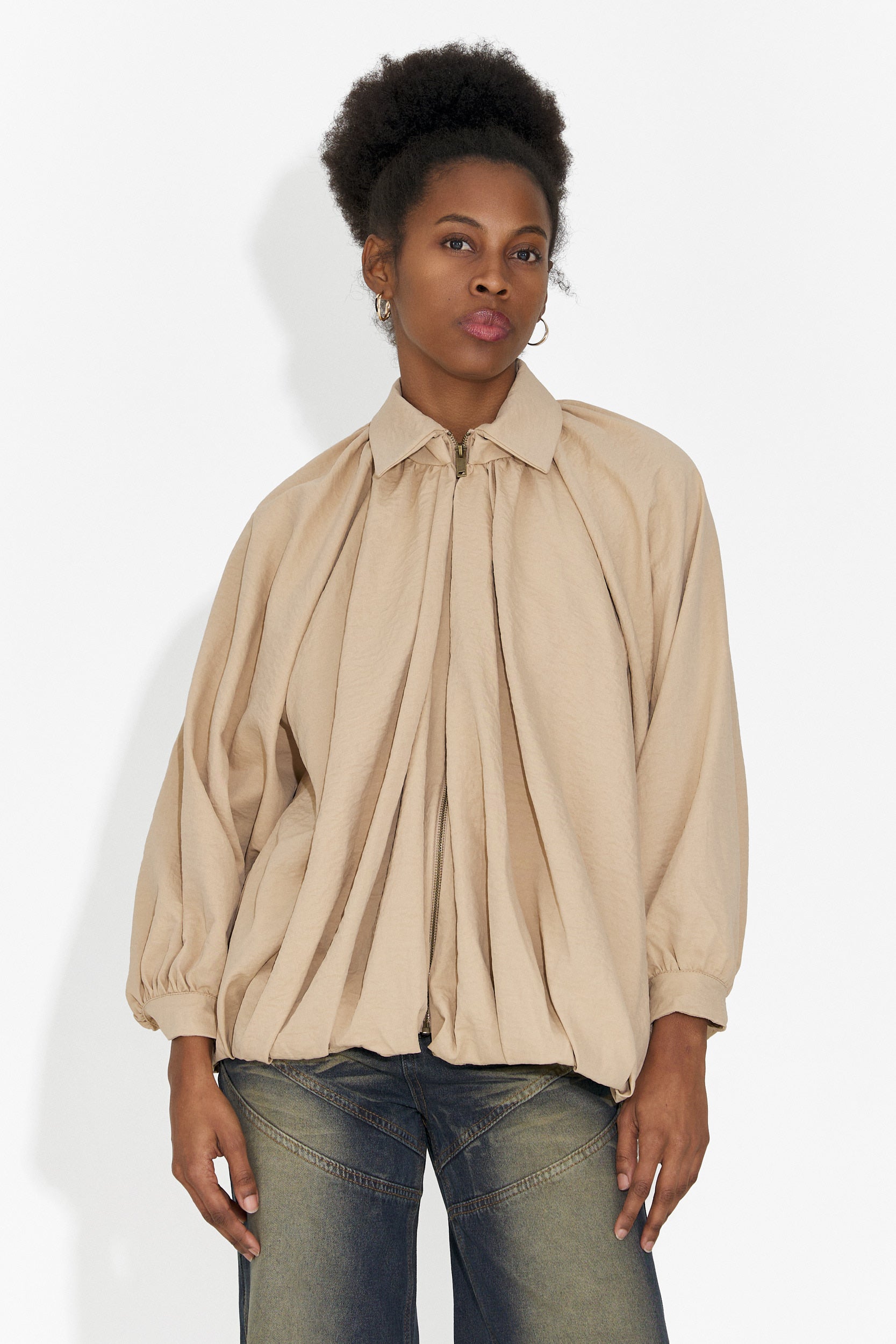 Chaqueta casual beige para mujer Yasminia Bogas