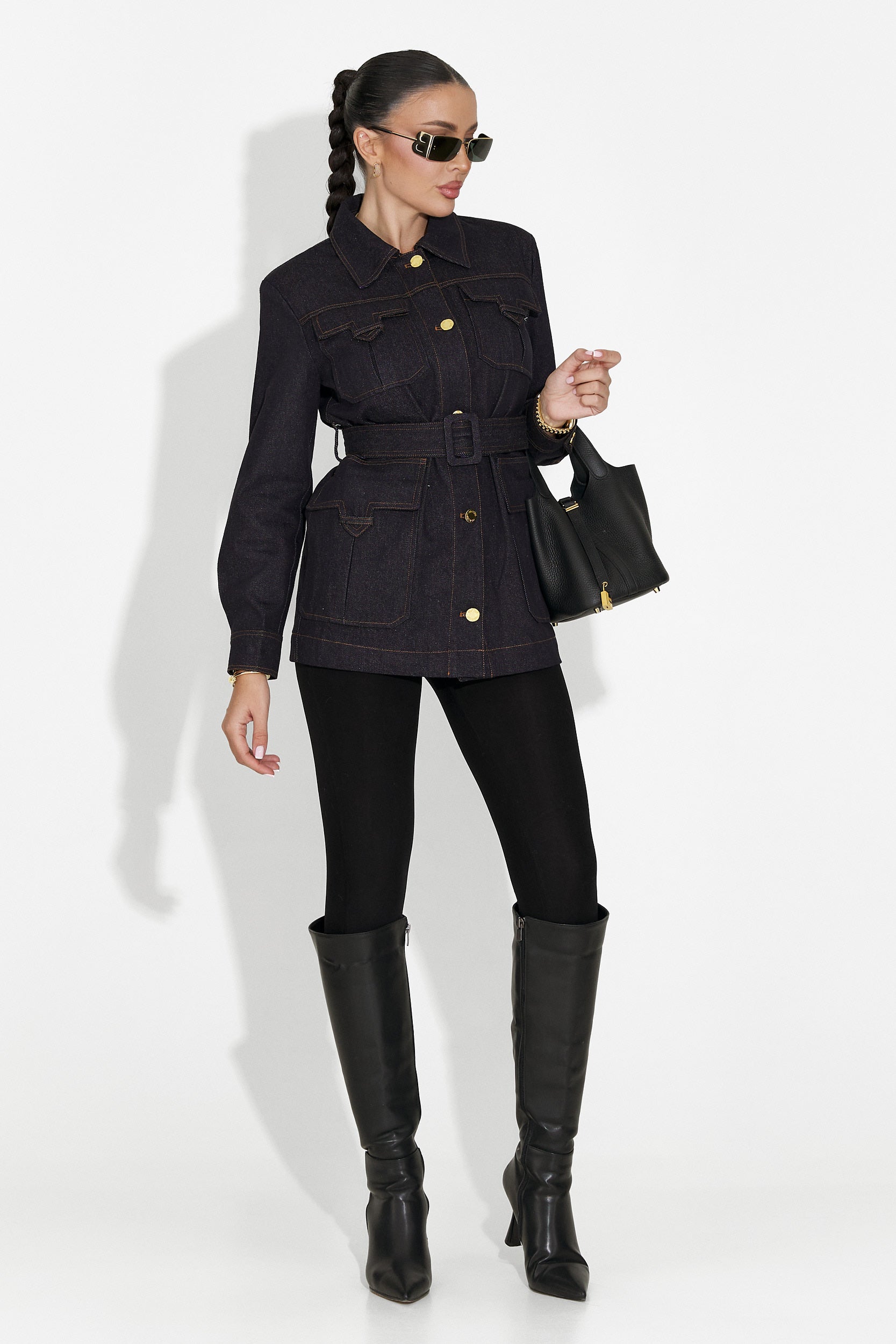 Μπουφάν γυναικείο casual μπλε Nimora Bogas