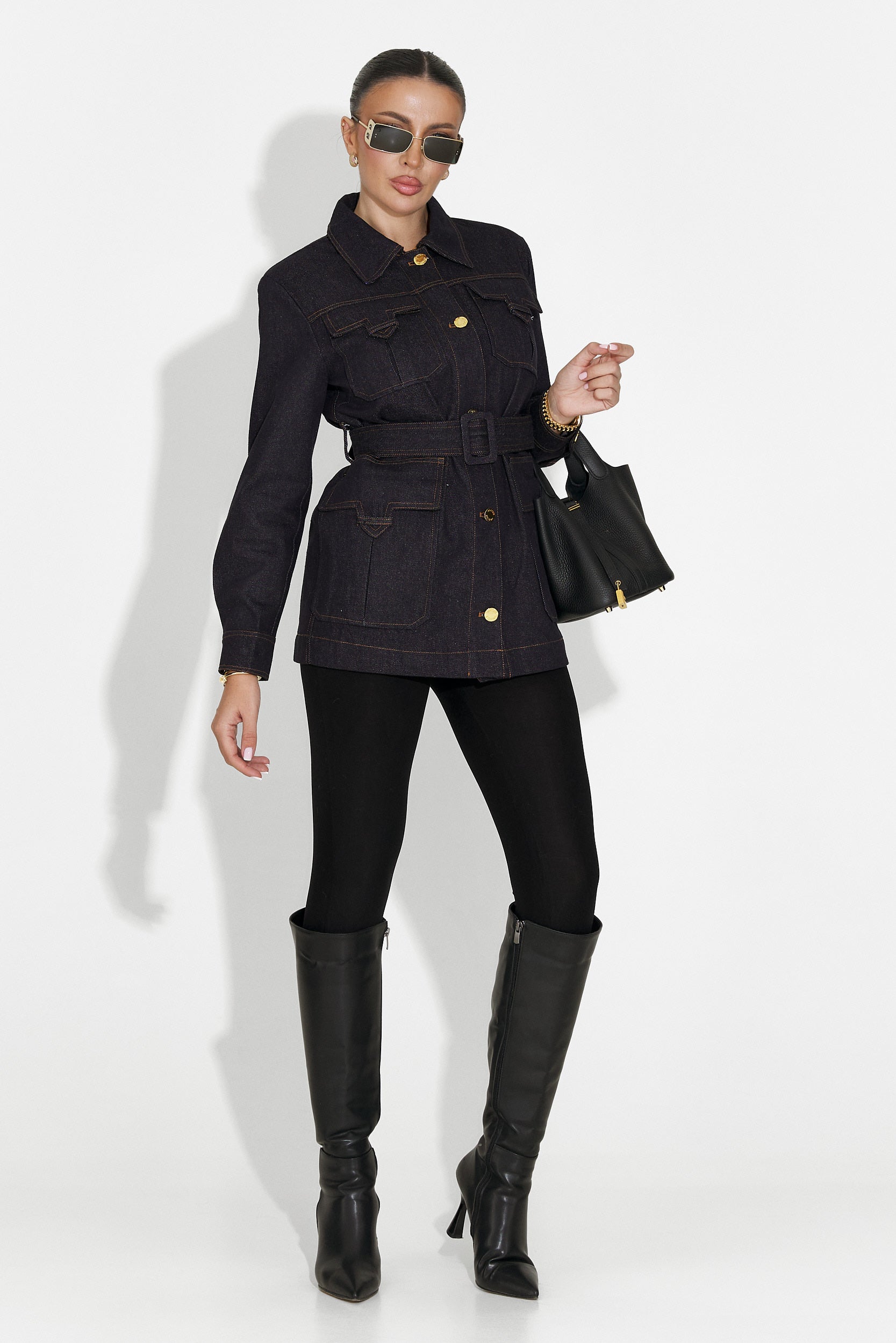 Μπουφάν γυναικείο casual μπλε Nimora Bogas