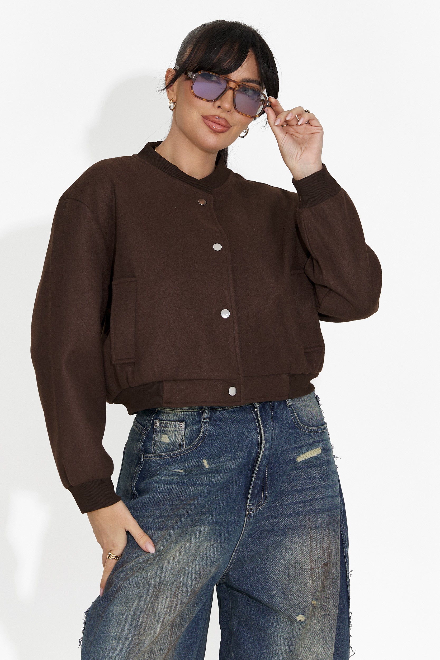 Veste femme décontractée marron Gineta Bogas