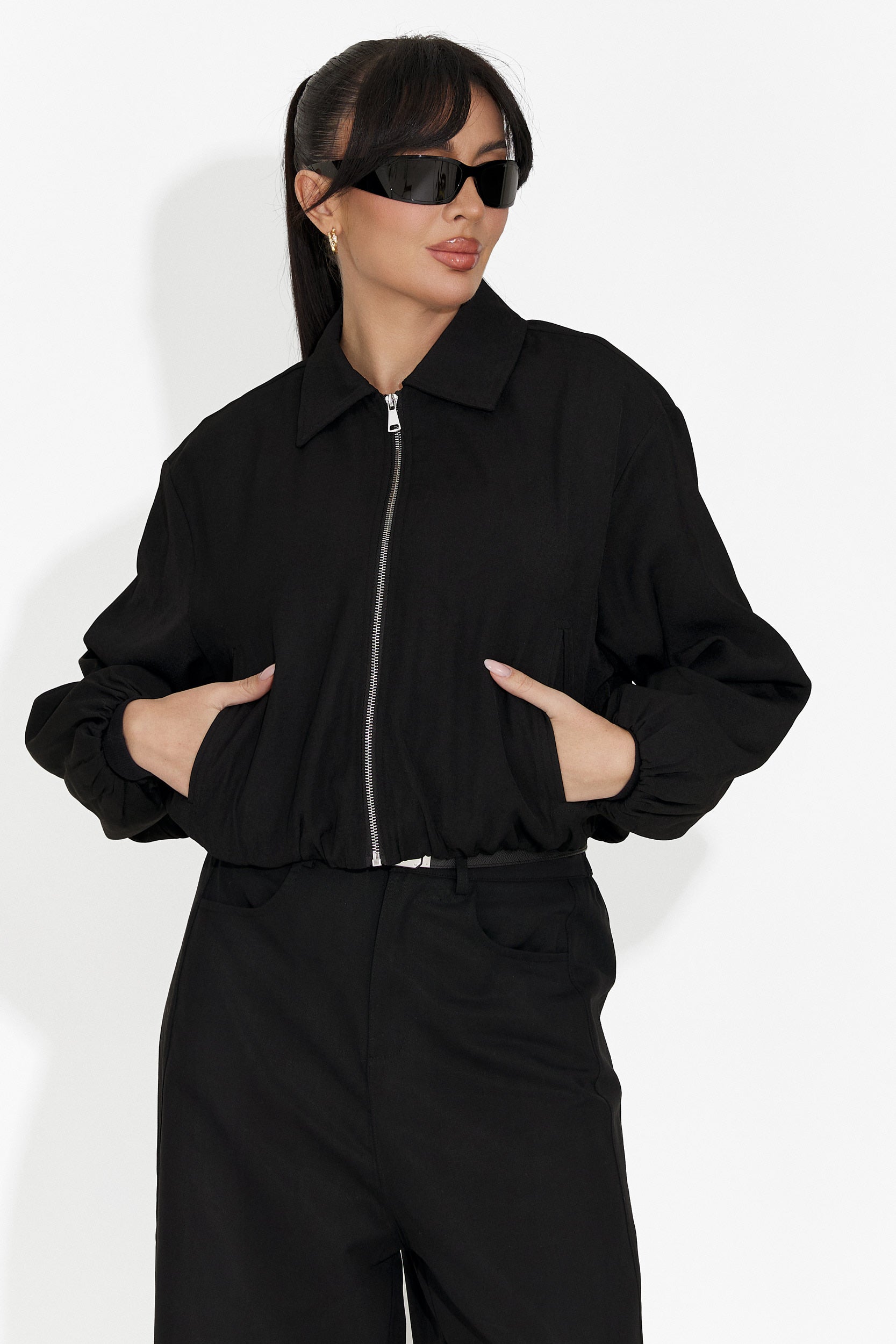 Women's casual black jacket Giona Bogas