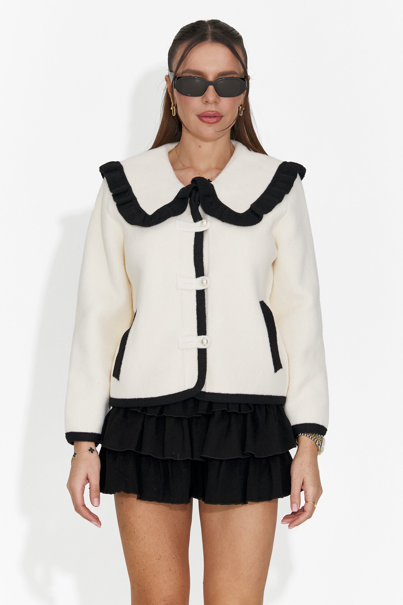 Veste femme élégante crème Aimea Bogas