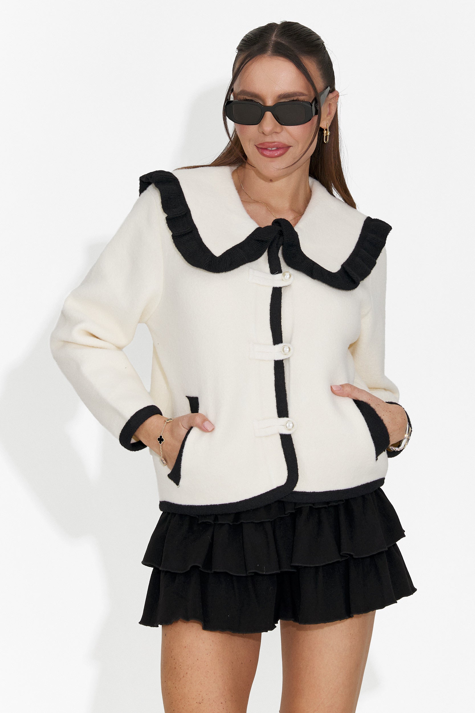 Veste femme élégante crème Aimea Bogas